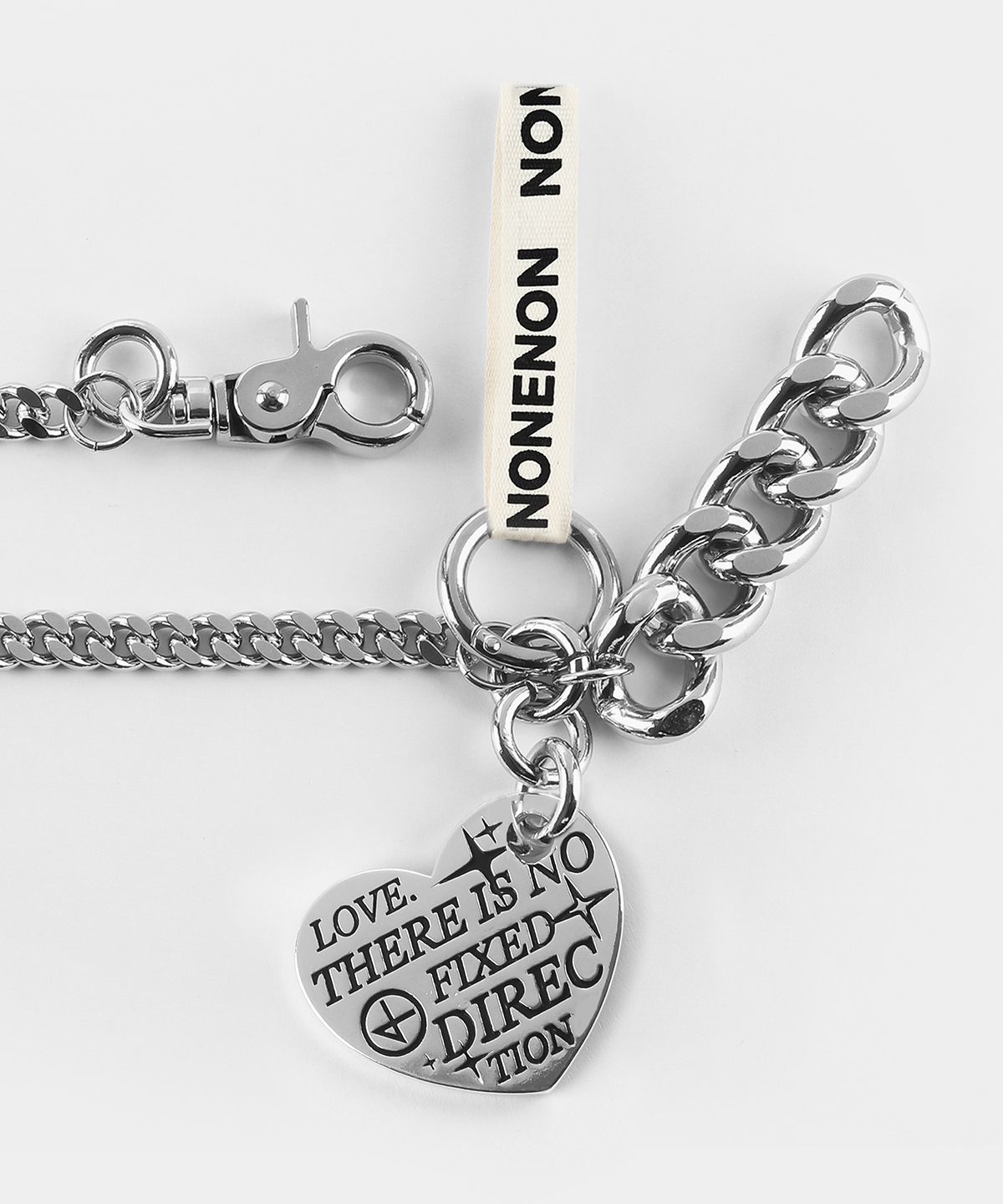 논논(NONENON) BLACK LOVE KEYRING_L