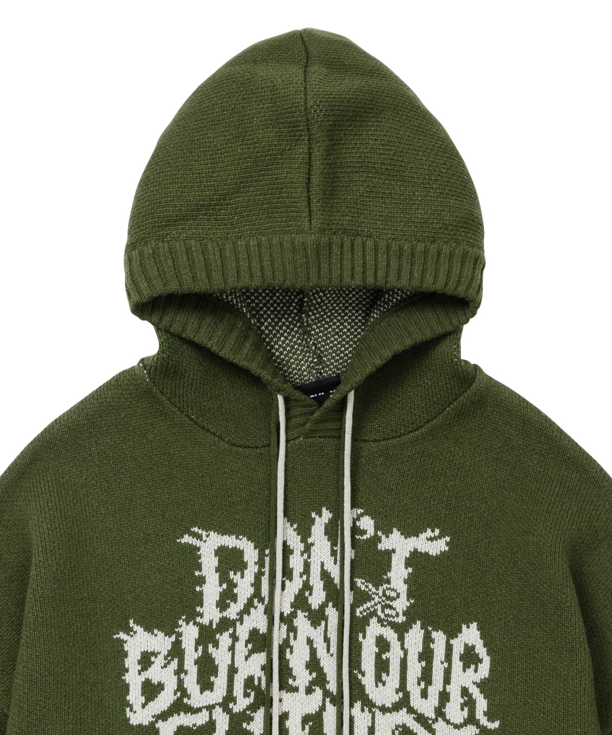 아조바이아조(AJOBYAJO) [PBA] DBOF Wool Knit Hoodie [KHAKI]