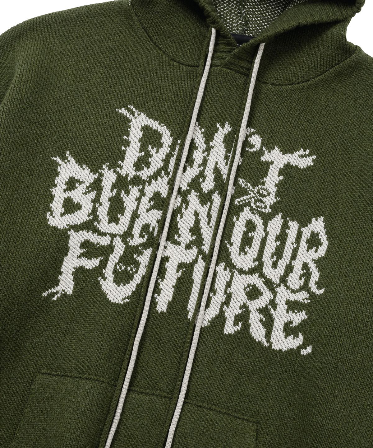 아조바이아조(AJOBYAJO) [PBA] DBOF Wool Knit Hoodie [KHAKI]