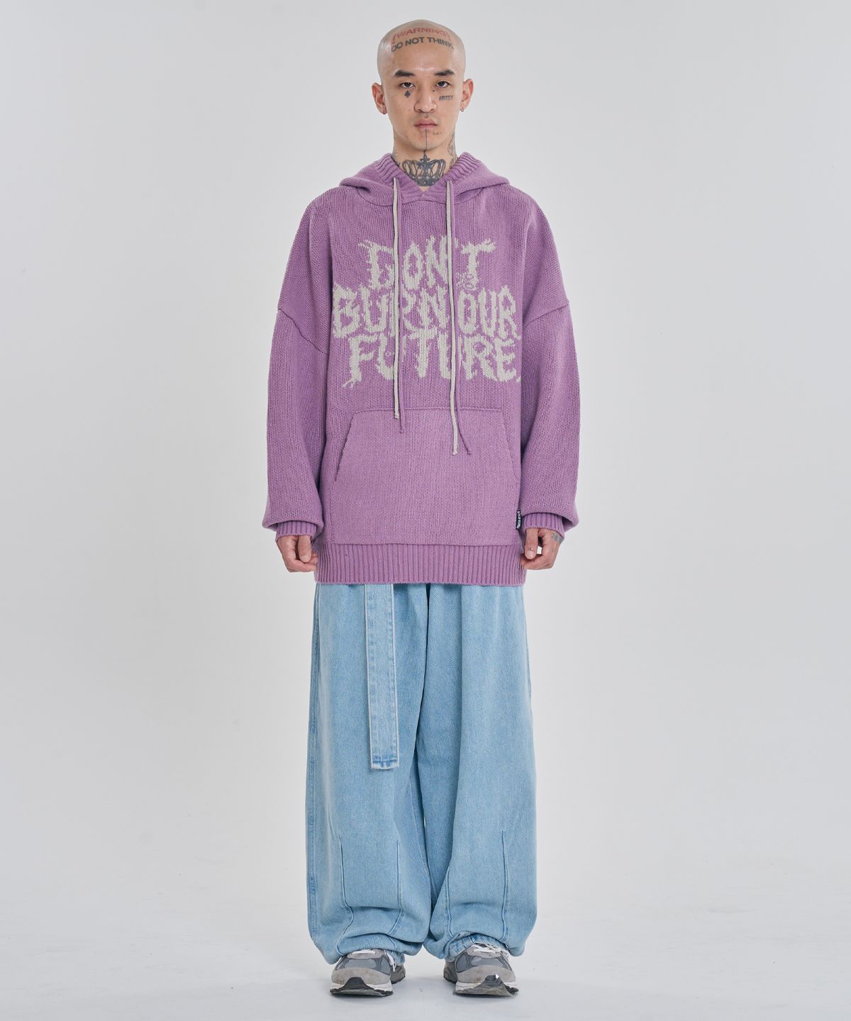 아조바이아조(AJOBYAJO) [PBA] DBOF Wool Knit Hoodie [PINK]