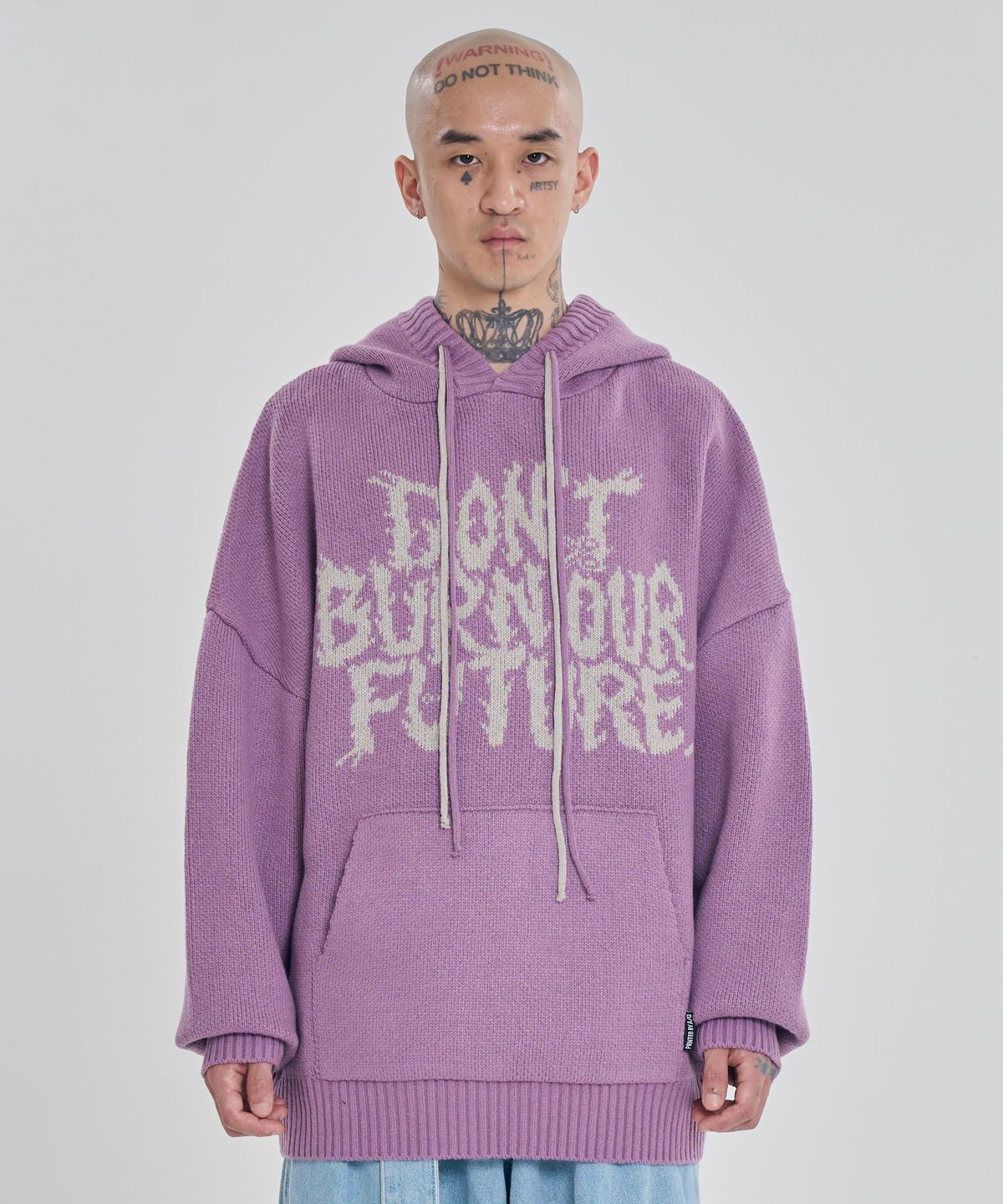 아조바이아조(AJOBYAJO) [PBA] DBOF Wool Knit Hoodie [PINK]