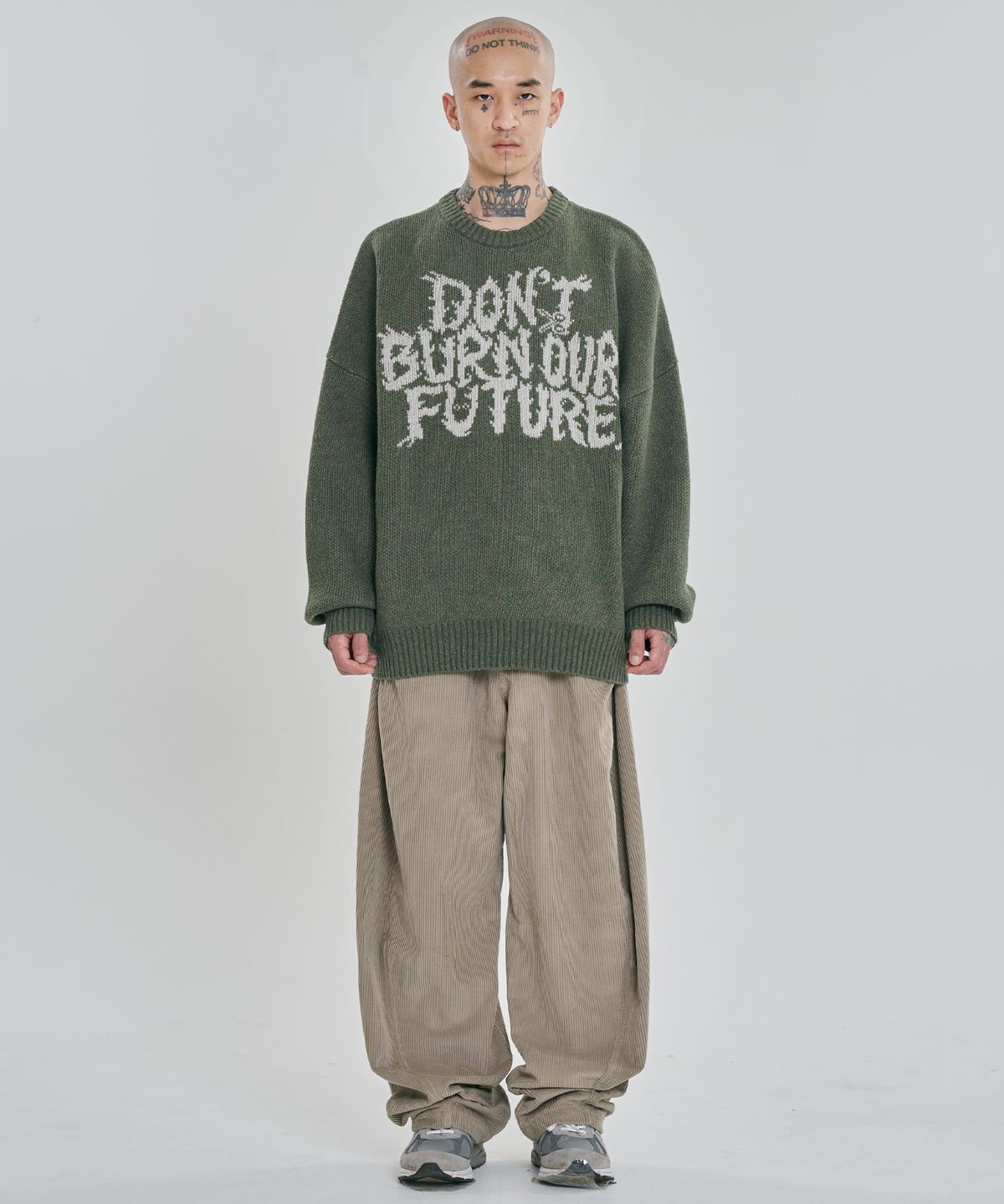 아조바이아조(AJOBYAJO) [PBA] DBOF Wool Knit Sweater [KHAKI]