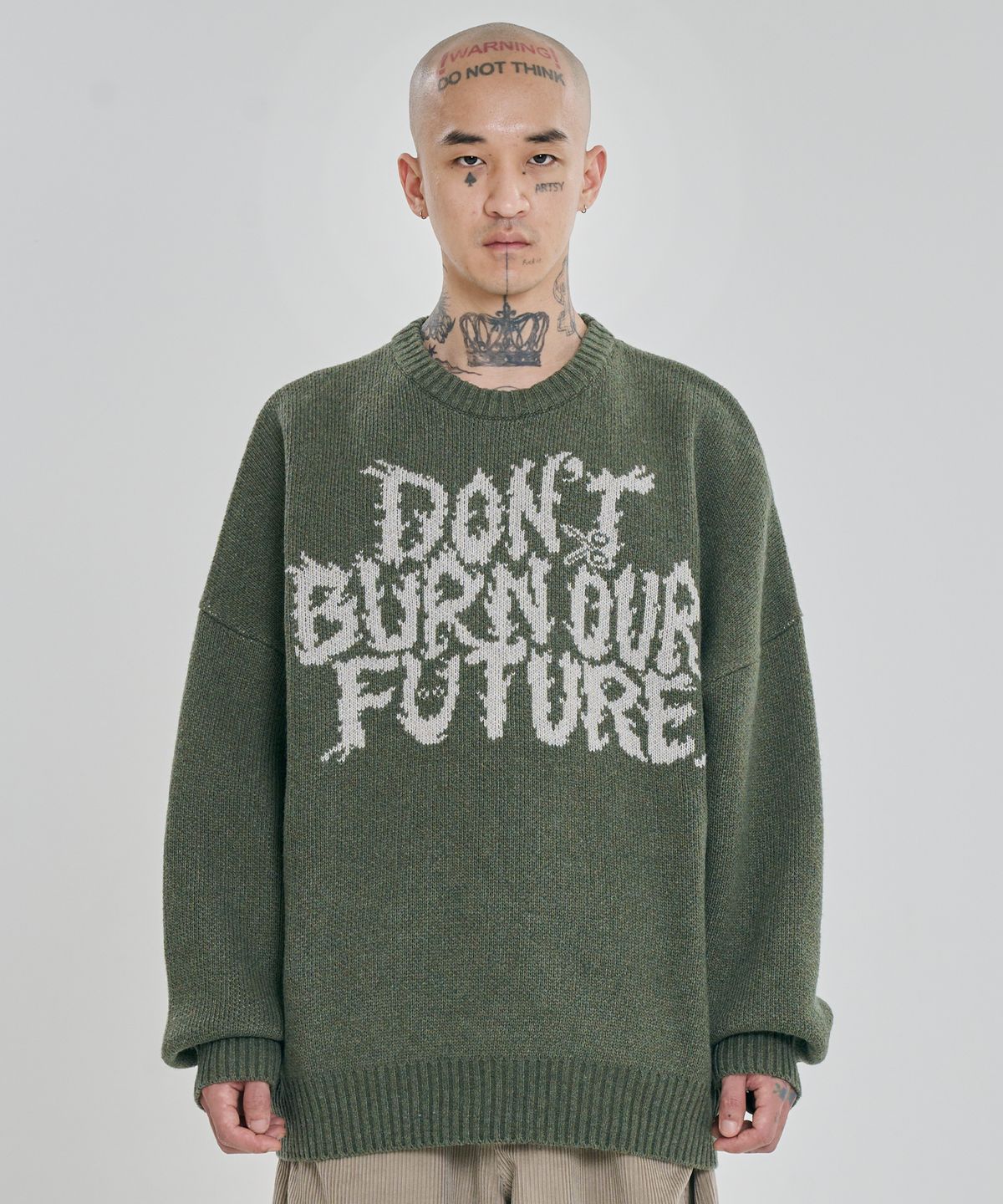 아조바이아조(AJOBYAJO) [PBA] DBOF Wool Knit Sweater [KHAKI]
