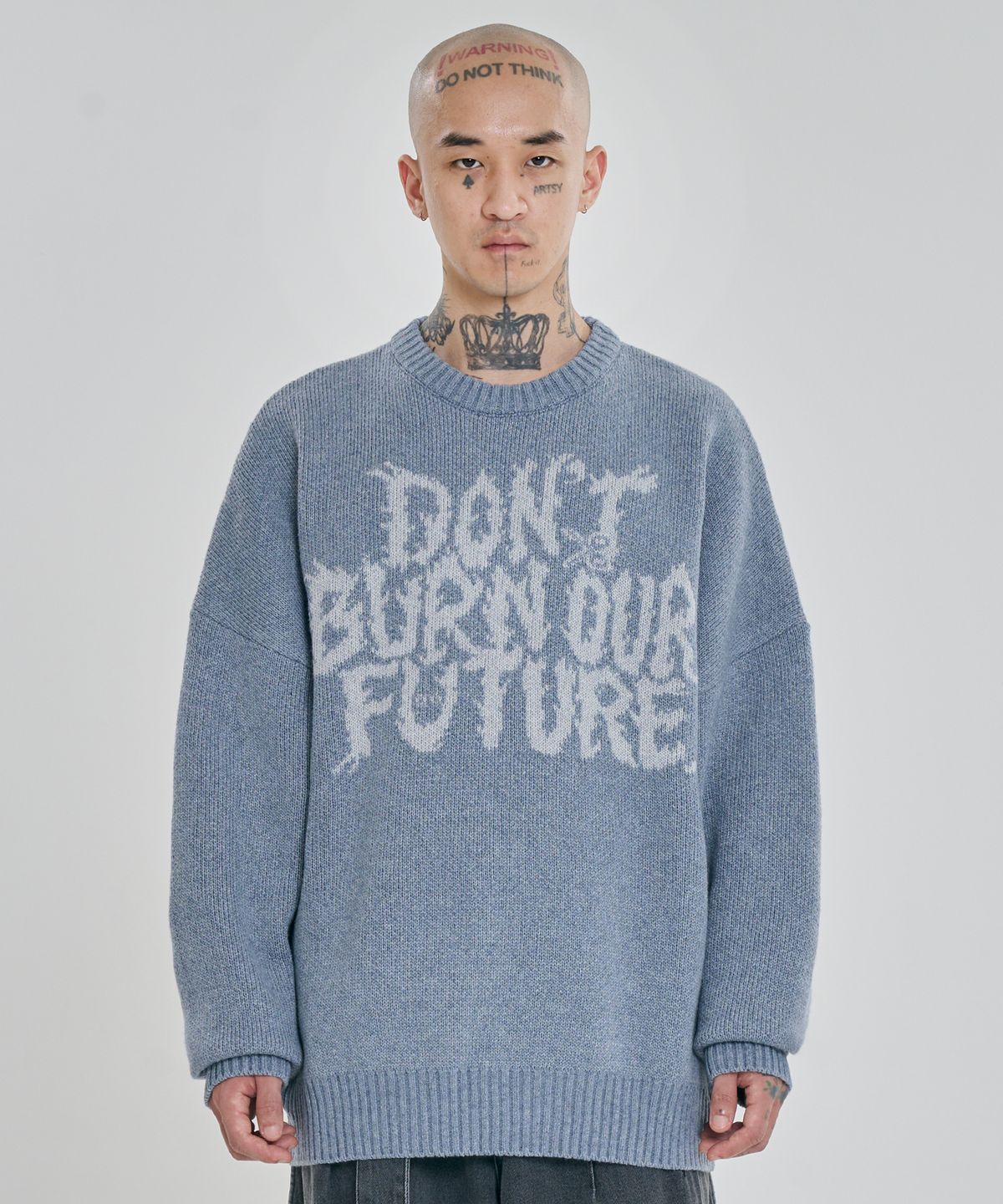 아조바이아조(AJOBYAJO) [PBA] DBOF Wool Knit Sweater [SKY BLUE]