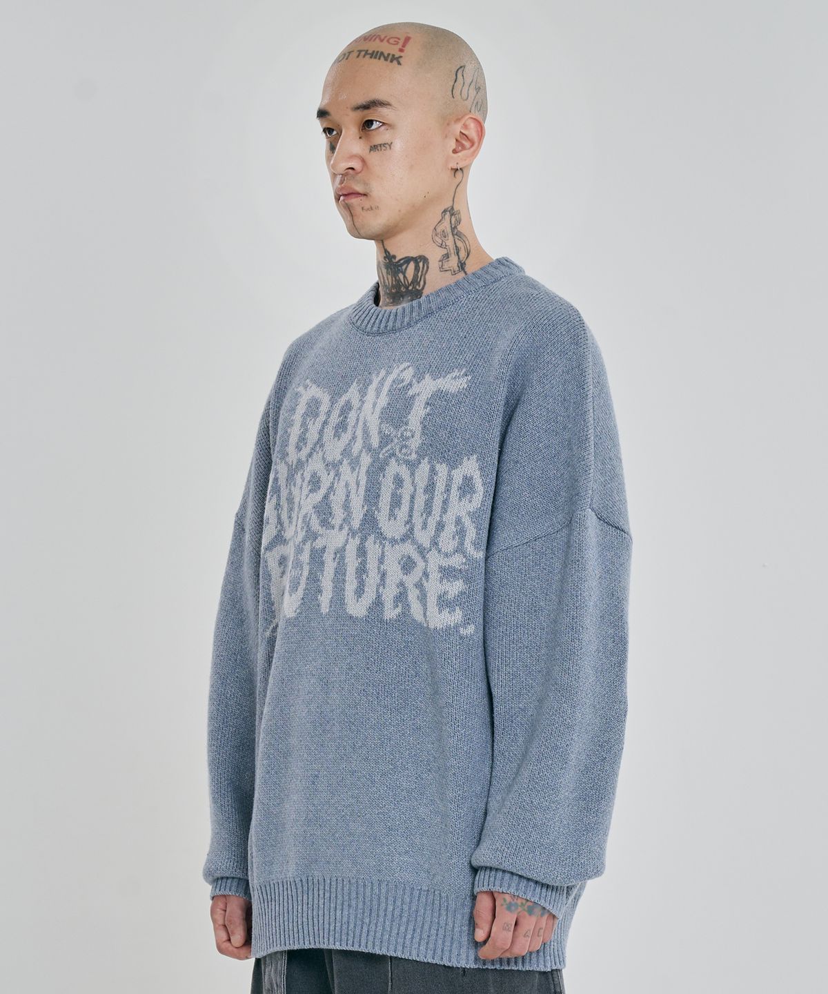 아조바이아조(AJOBYAJO) [PBA] DBOF Wool Knit Sweater [SKY BLUE]