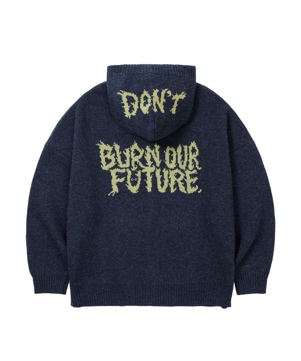 아조바이아조(AJOBYAJO) [PBA] DBOF Wool Knit Zip-Up Hoodie [NAVY]