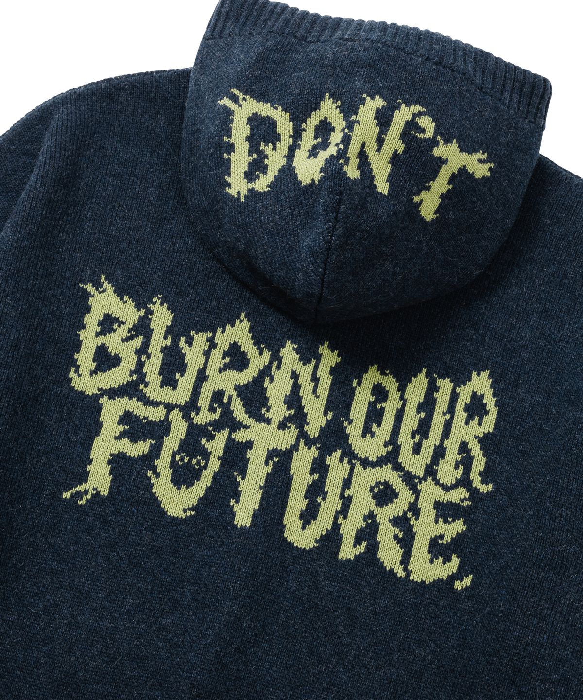 아조바이아조(AJOBYAJO) [PBA] DBOF Wool Knit Zip-Up Hoodie [NAVY]