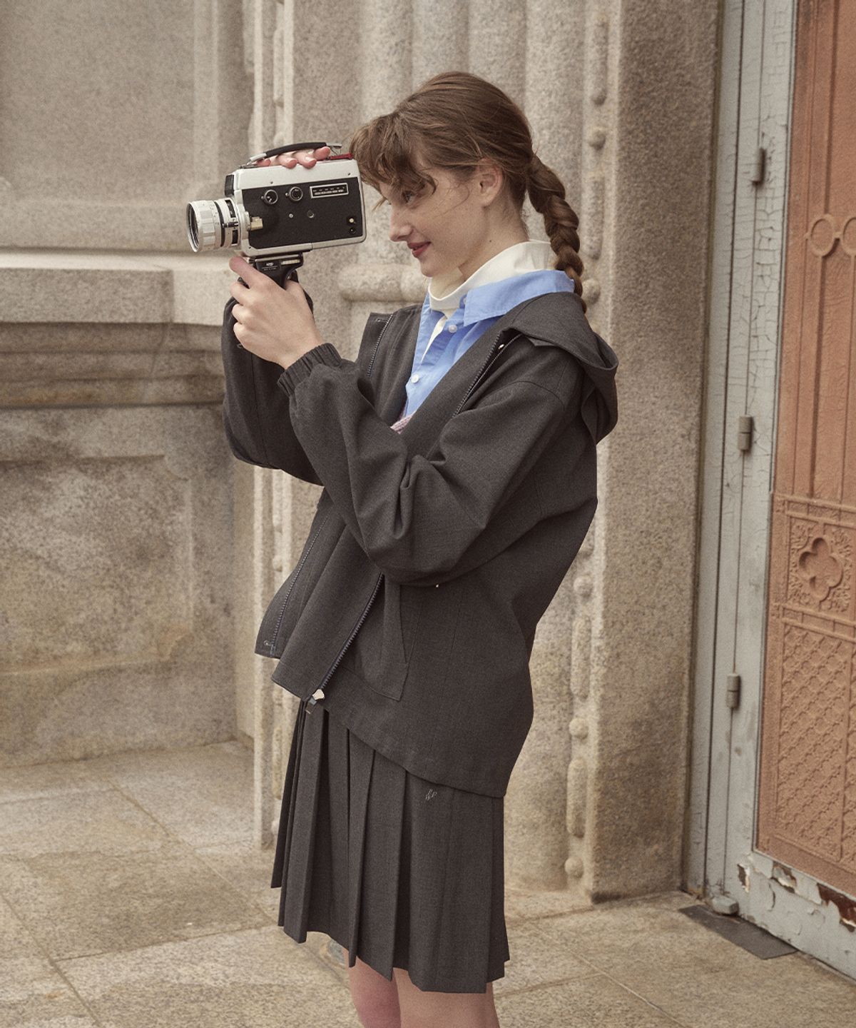 락피쉬웨더웨어(ROCKFISH WEATHERWEAR) SAILOR BLOUSON SKIRT SET UP - 2color