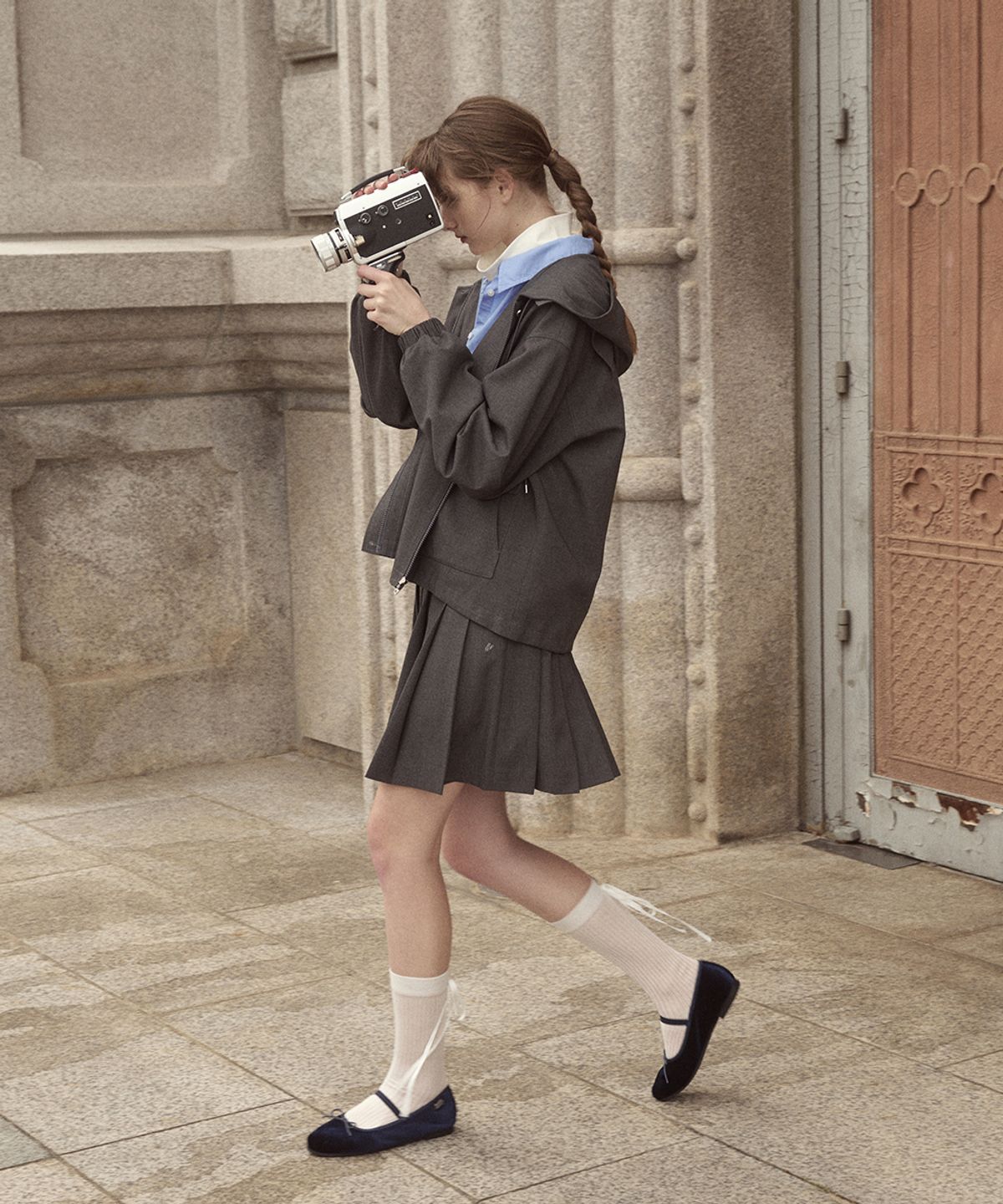 락피쉬웨더웨어(ROCKFISH WEATHERWEAR) SAILOR BLOUSON SKIRT SET UP - 2color