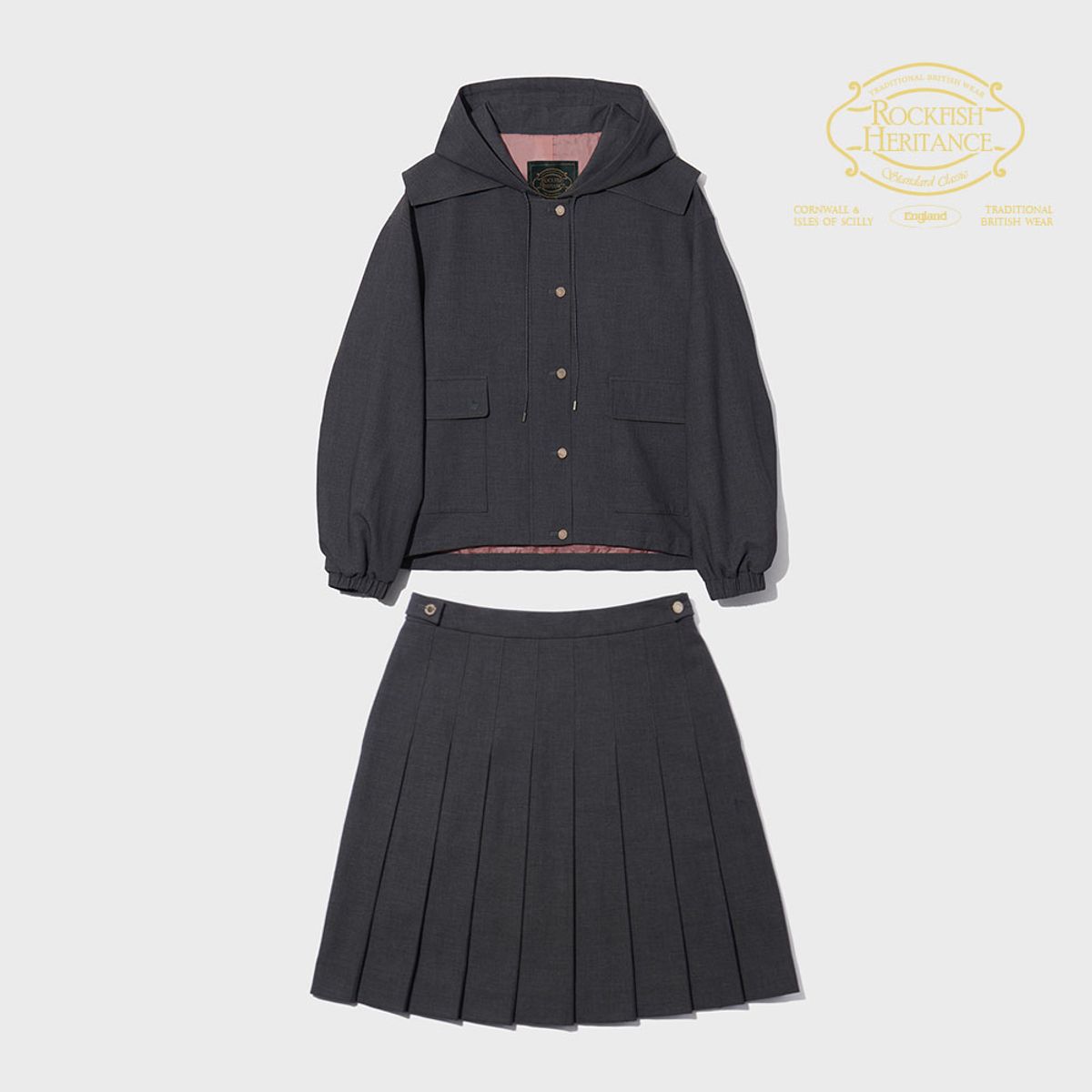 락피쉬웨더웨어(ROCKFISH WEATHERWEAR) SAILOR BLOUSON SKIRT SET UP - 2color