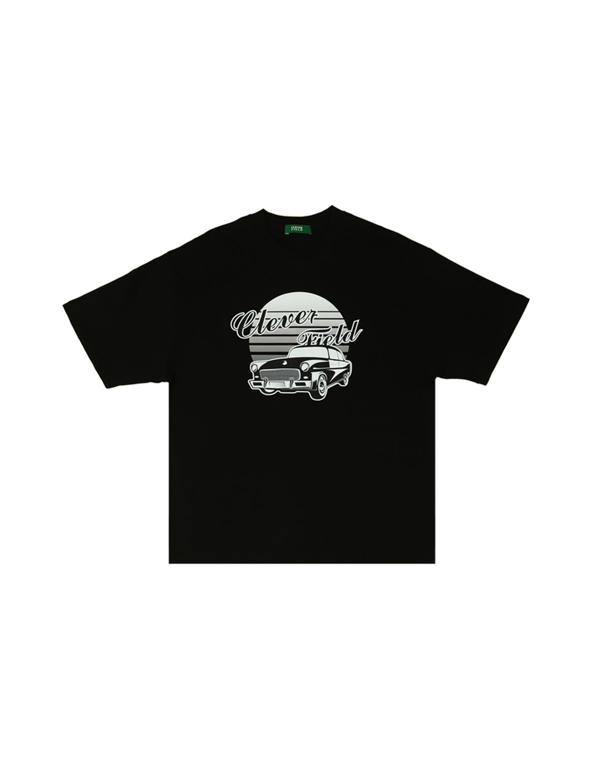 클레버필드(CLEVER FIELD) 빈티지 클래식카 프린트 티셔츠_2PACK