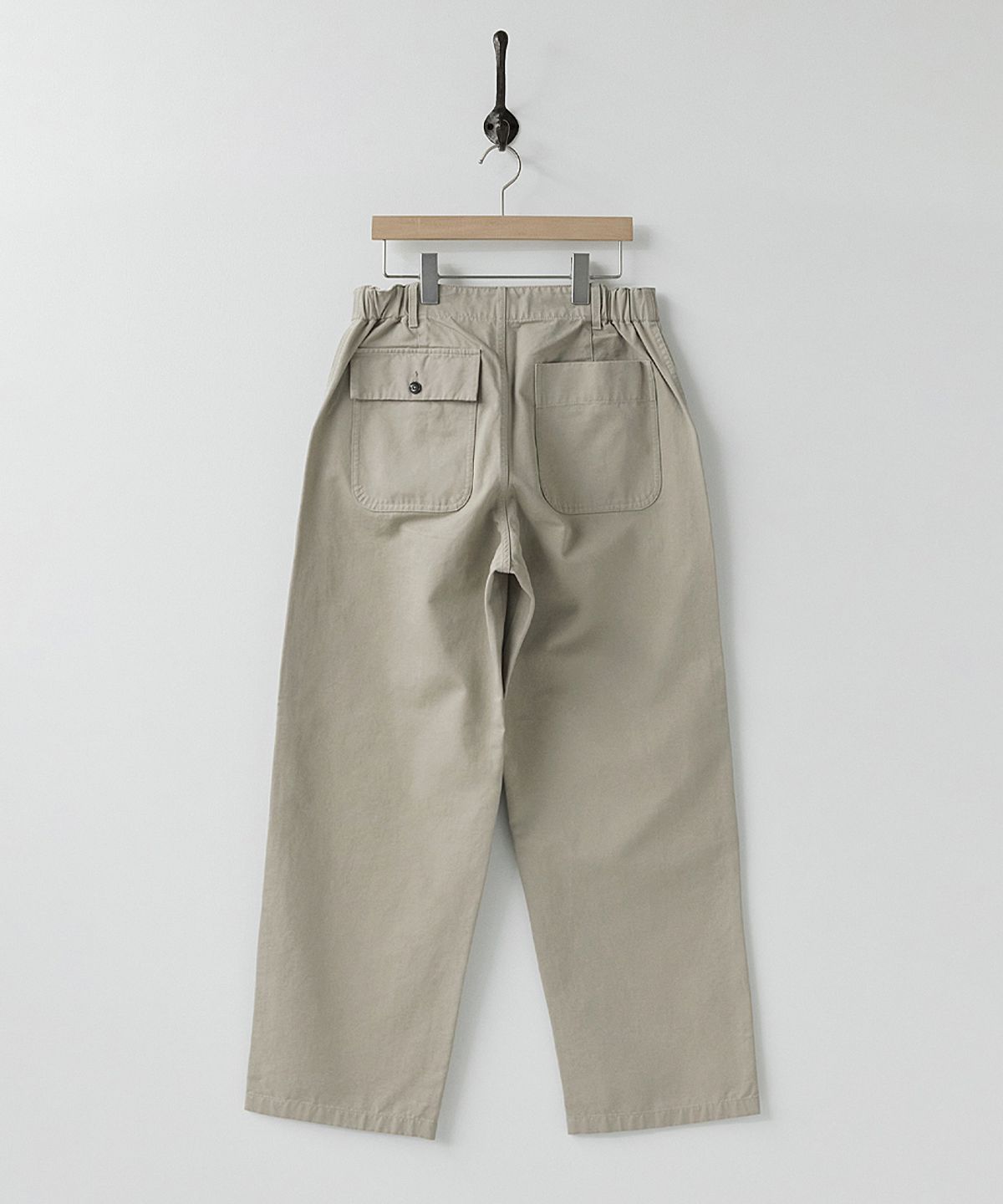 러프사이드(ROUGHSIDE) Elastic Fatigue Pants Oatmeal
