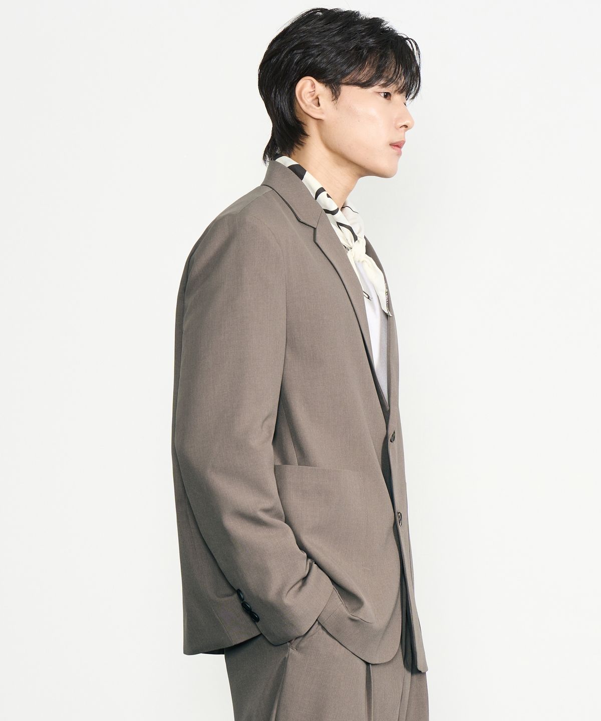 프레리(PRAIRIE) 투버튼 싱글 블레이저 (BROWN)