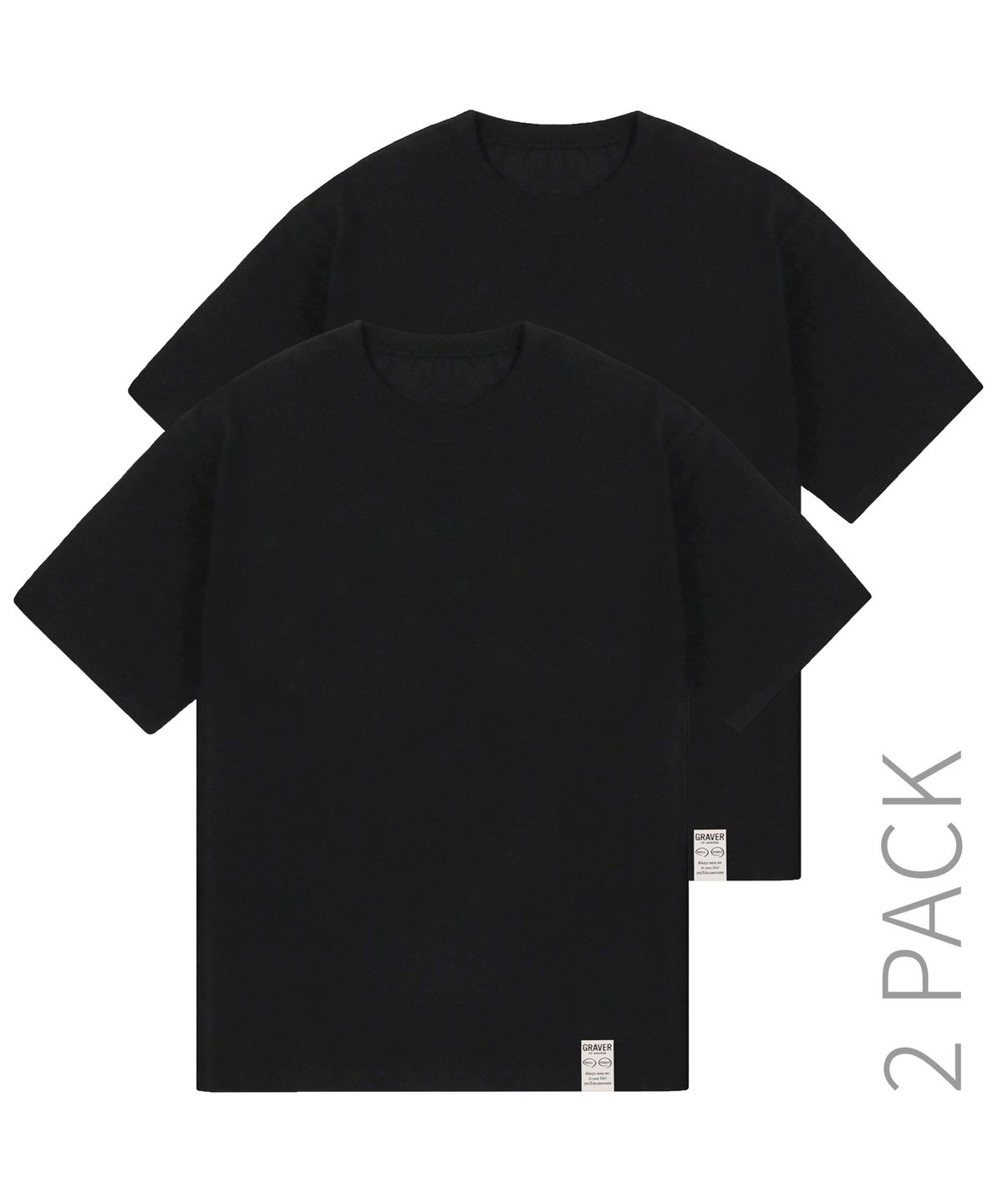 그레이버(GRAVER) [UNISEX]2PACK GRAVER 반팔티