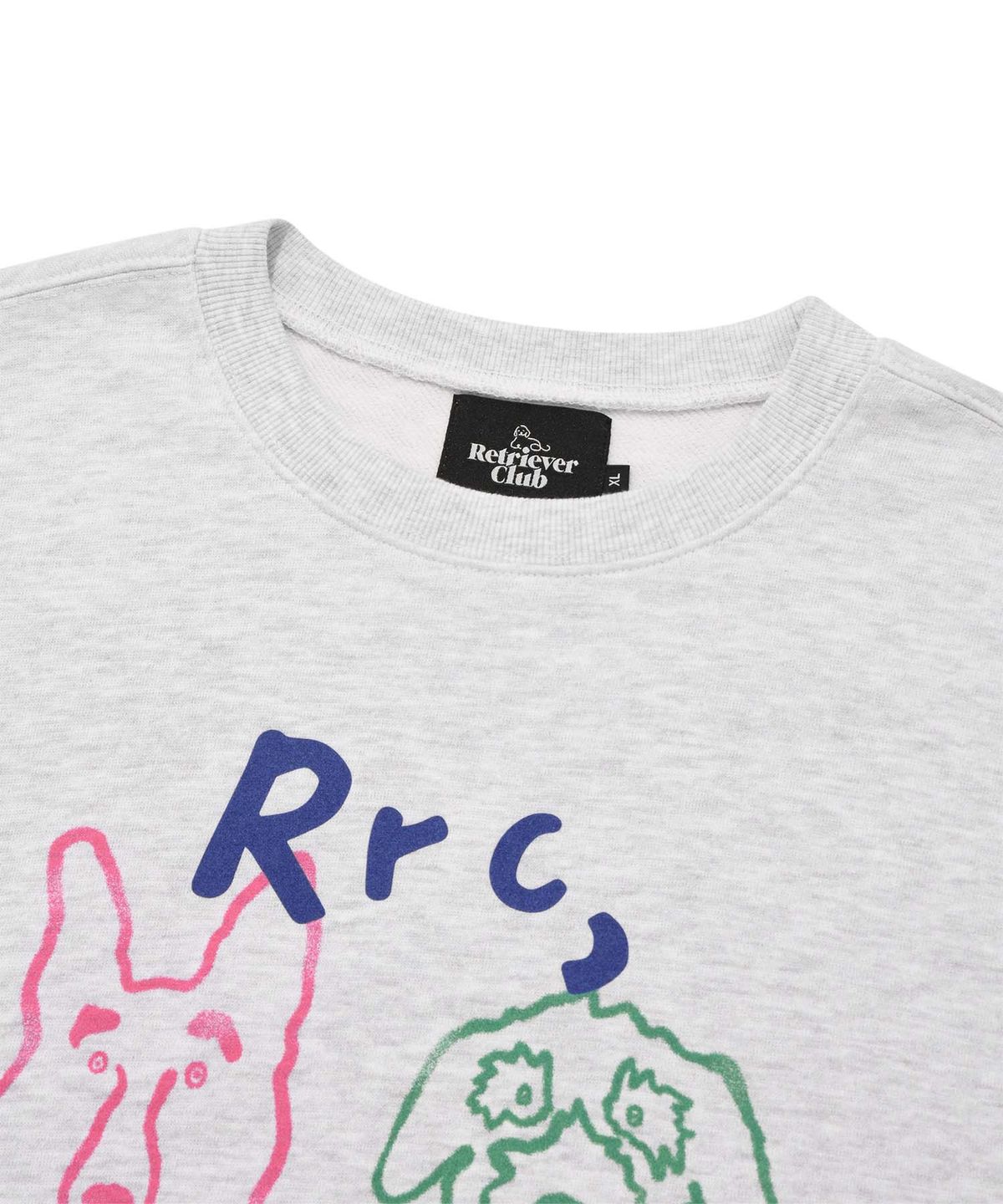 리트리버클럽(RETRIEVER CLUB) COLOR HOWLING CREWNECK [MELANGE GRAY]