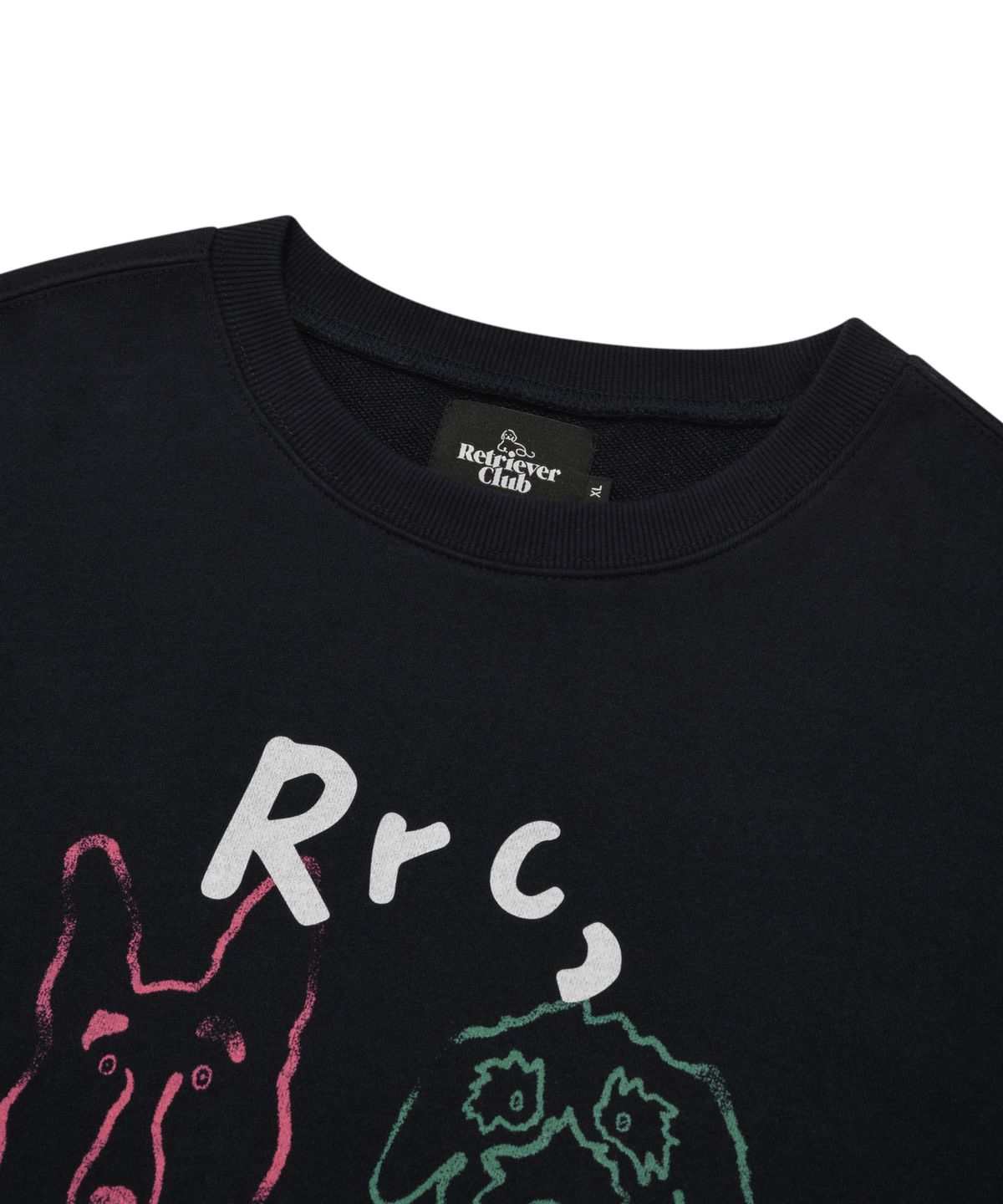 리트리버클럽(RETRIEVER CLUB) COLOR HOWLING CREWNECK [NAVY]