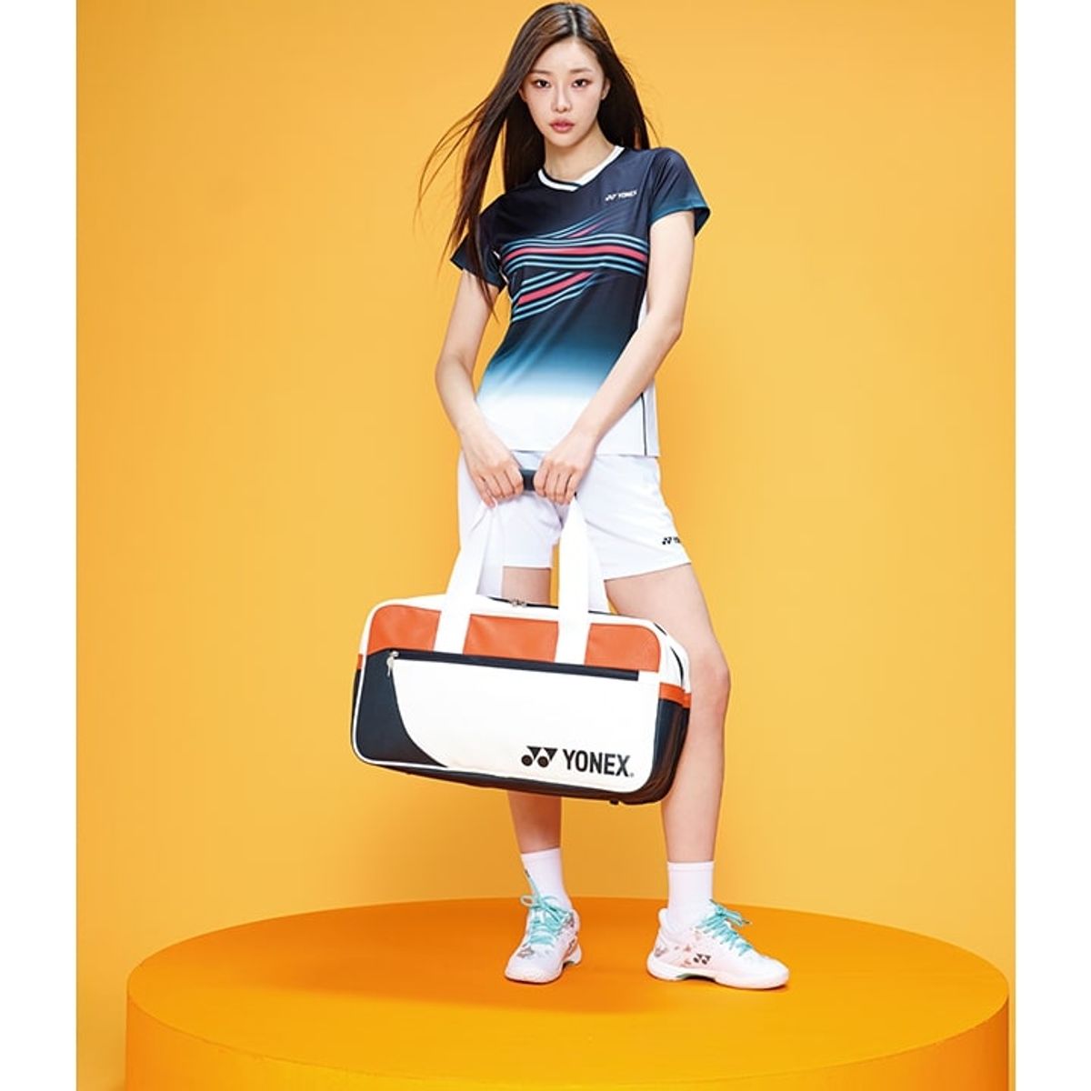 요넥스(YONEX) 233TS002F 인디고 블루 여성용 레이어 그래픽 게임웨어