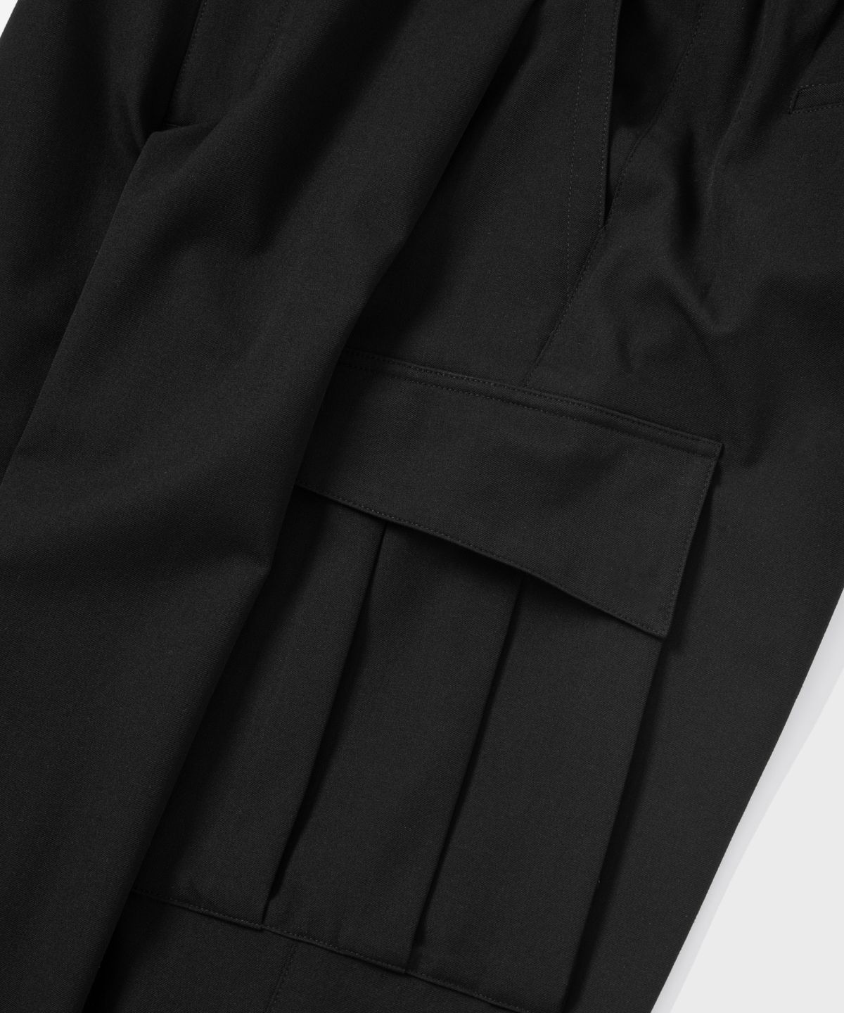 넌블랭크(NONBLANK) 카고 슬랙스_BLACK