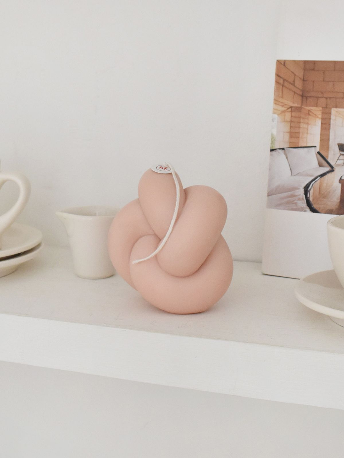 허니플라밍고(HONEY FLAMINGO) Tube Knot Candle No.2 (3컬러)