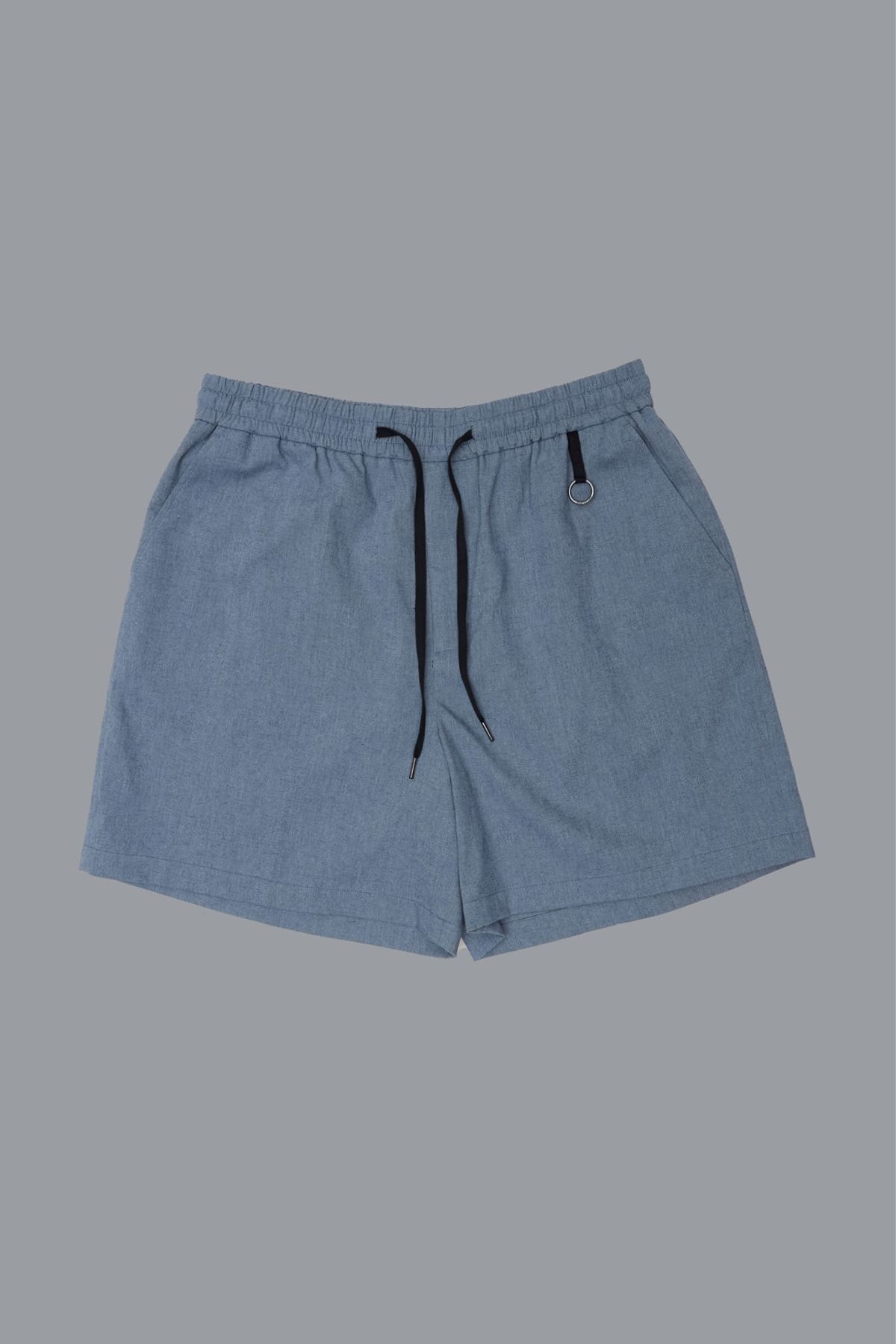 로우 투 로우(RAW TO RAW) MRP301B 린넨 밴딩 메디테이션 숏 팬츠 ASH INDIGO