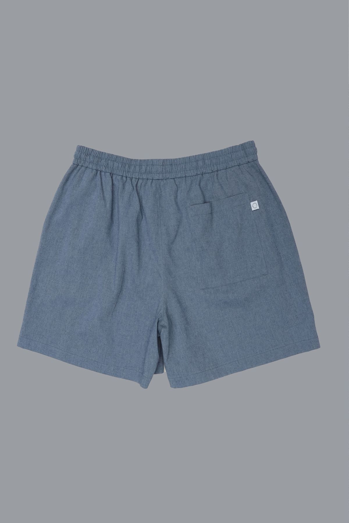 로우 투 로우(RAW TO RAW) MRP301B 린넨 밴딩 메디테이션 숏 팬츠 ASH INDIGO