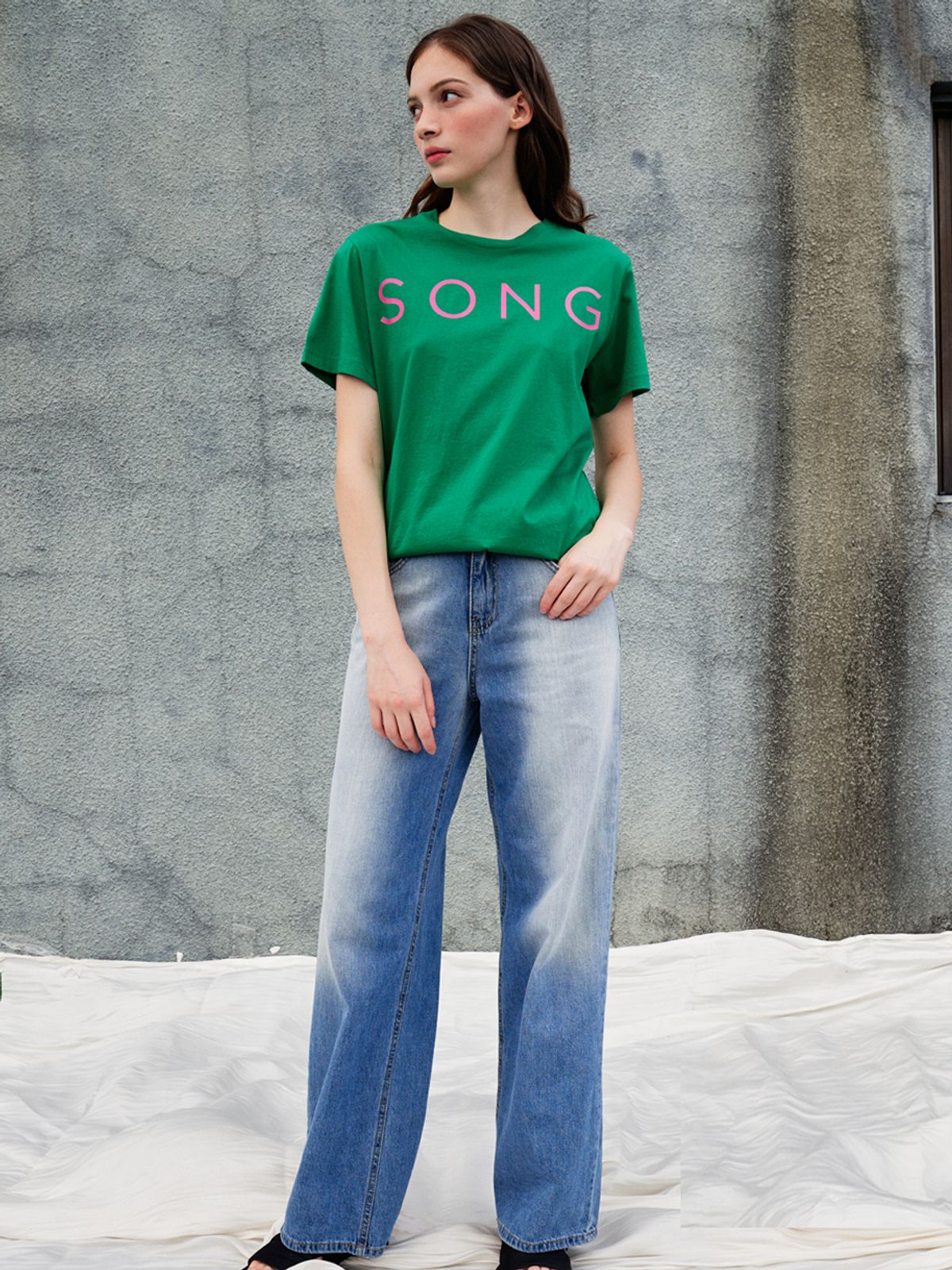 쏘리, 투 머치 러브(SORRY, TOO MUCH LOVE) Love Song Half_Sleeve T-shirt_Green