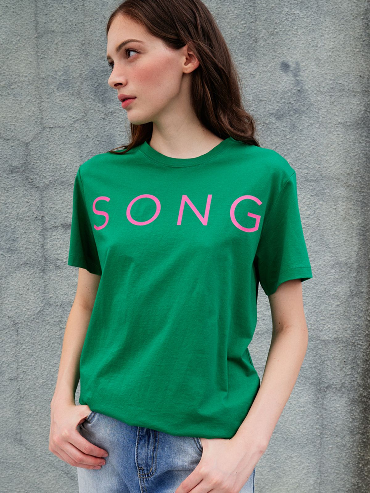 쏘리, 투 머치 러브(SORRY, TOO MUCH LOVE) Love Song Half_Sleeve T-shirt_Green