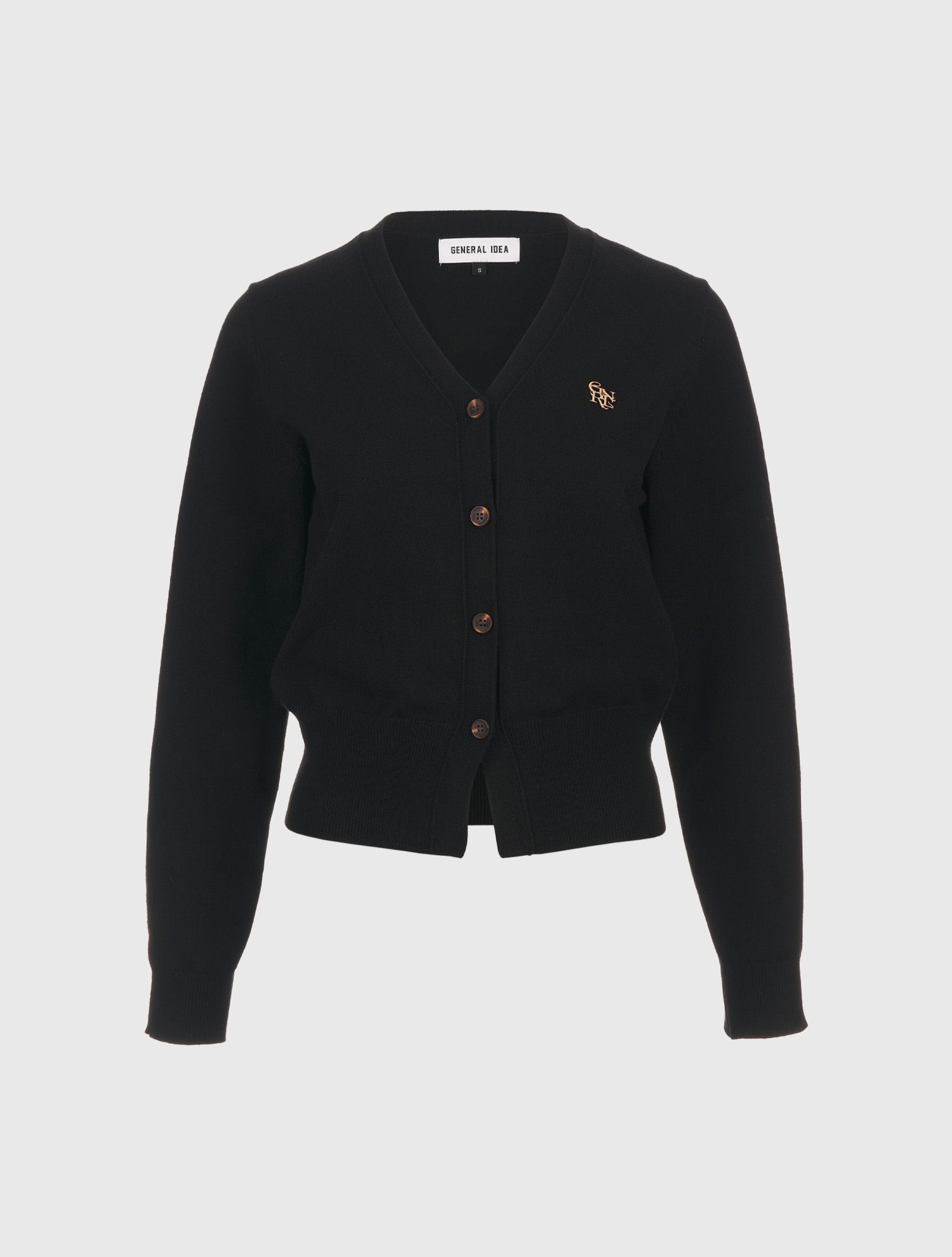 MUSINSA公式 | GENERAL IDEA GNRL Essential Cardigan [BLACK
