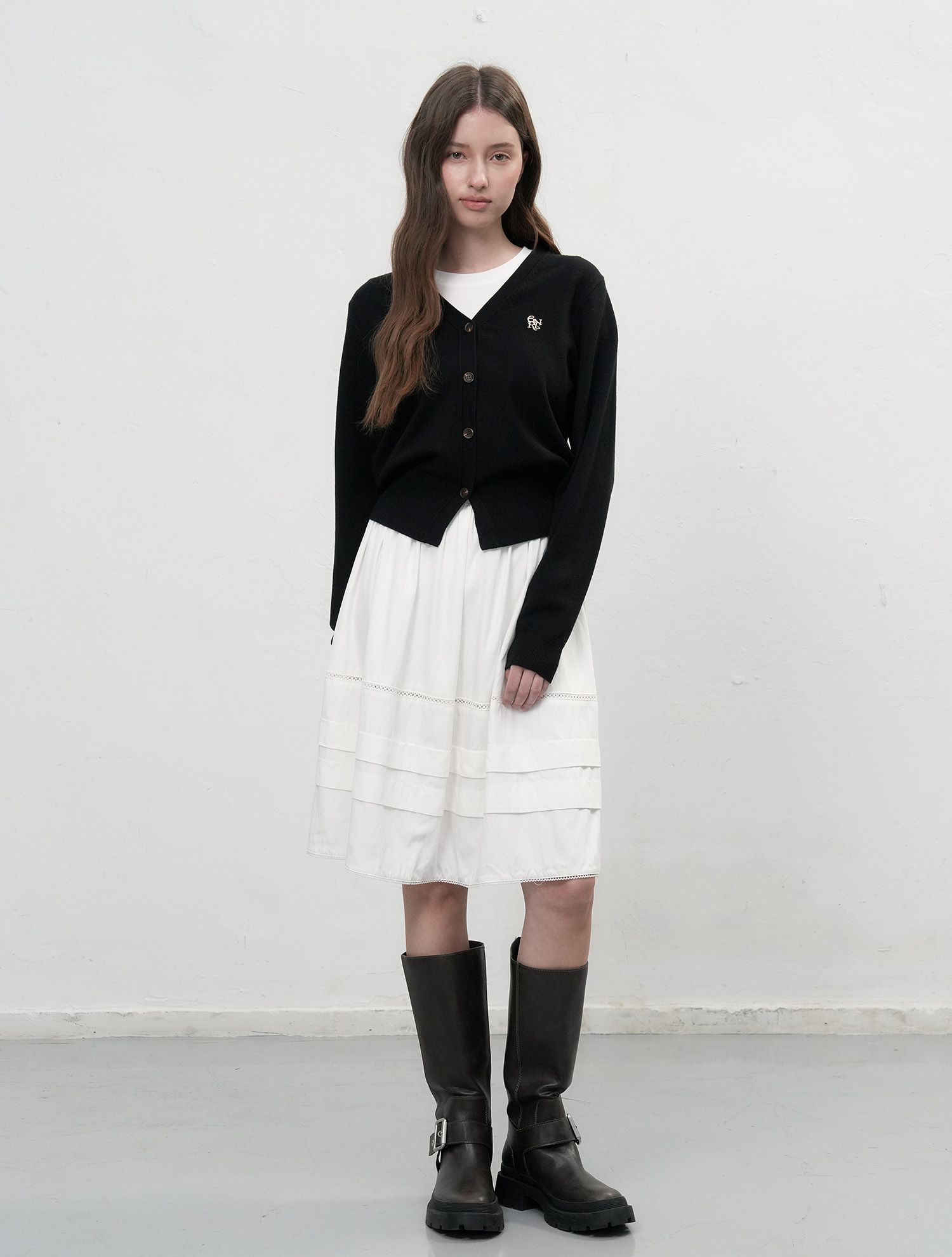 GENERAL IDEA カーディガン ブラック musinsa MUSINSA公式 | GENERAL IDEA GNRL Essential Cardigan [BLACK