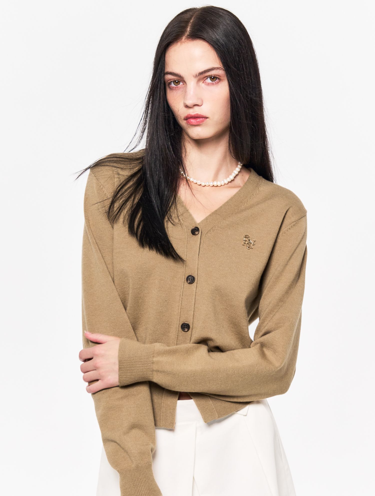 MUSINSA公式 | GENERAL IDEA GNRL Essential Cardigan [BEIGE