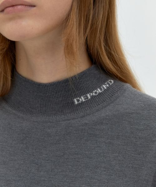 MUSINSA公式 | DEPOUND Turtleneck knit [gray]