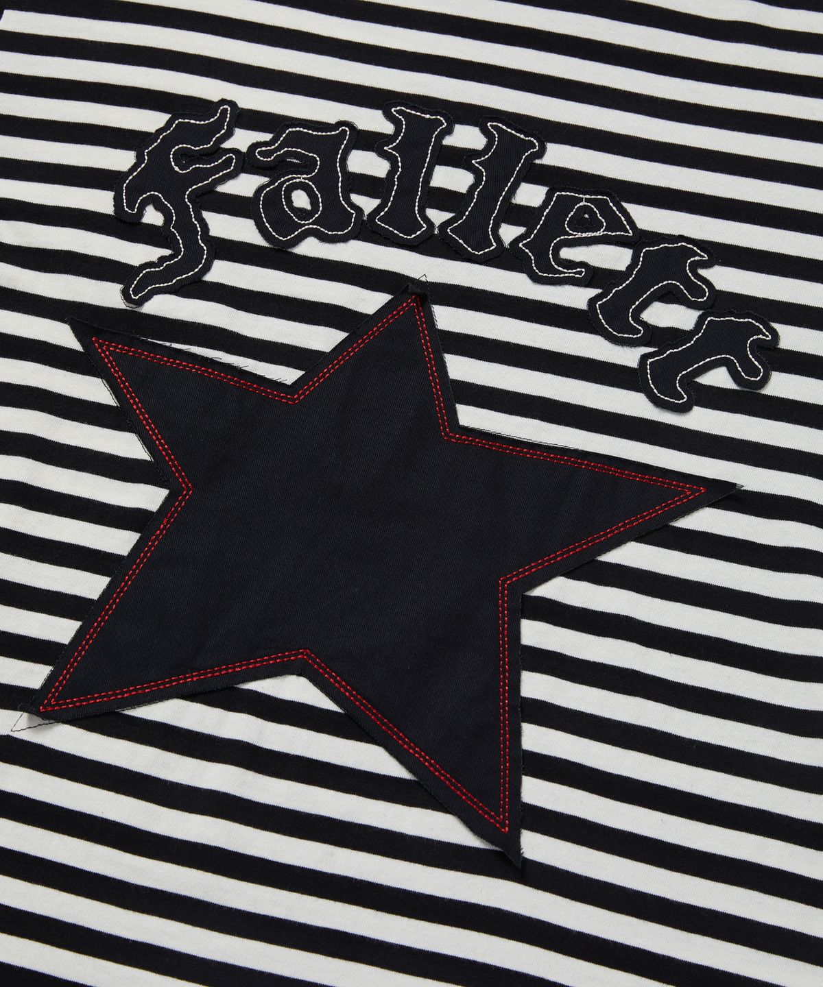 팔렛(FALLETT) 락 스타 스트라이프 롱슬리브 블랙