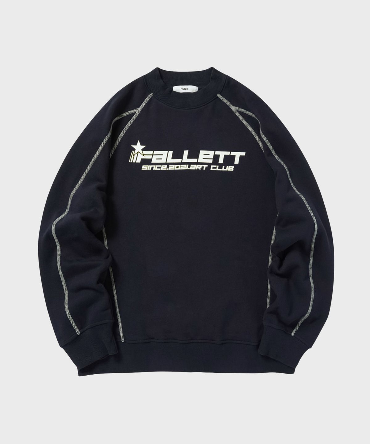 팔렛(FALLETT) 아트 클럽 맨투맨 네이비