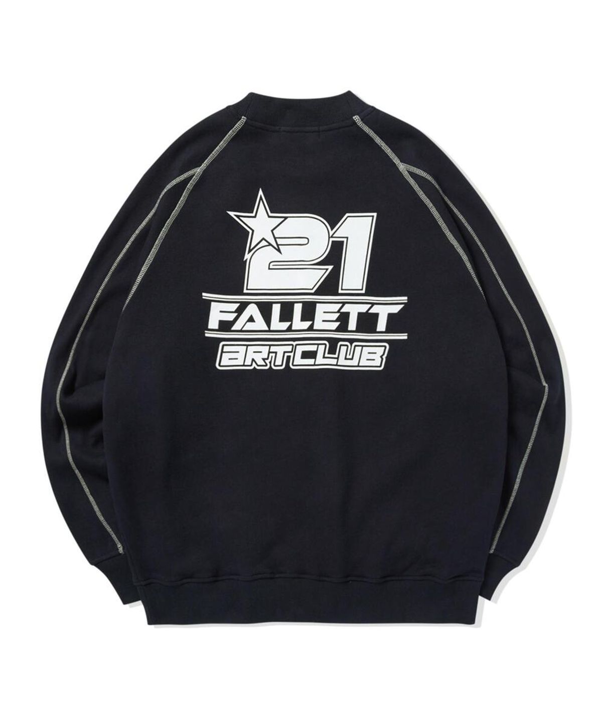 팔렛(FALLETT) 아트 클럽 맨투맨 네이비