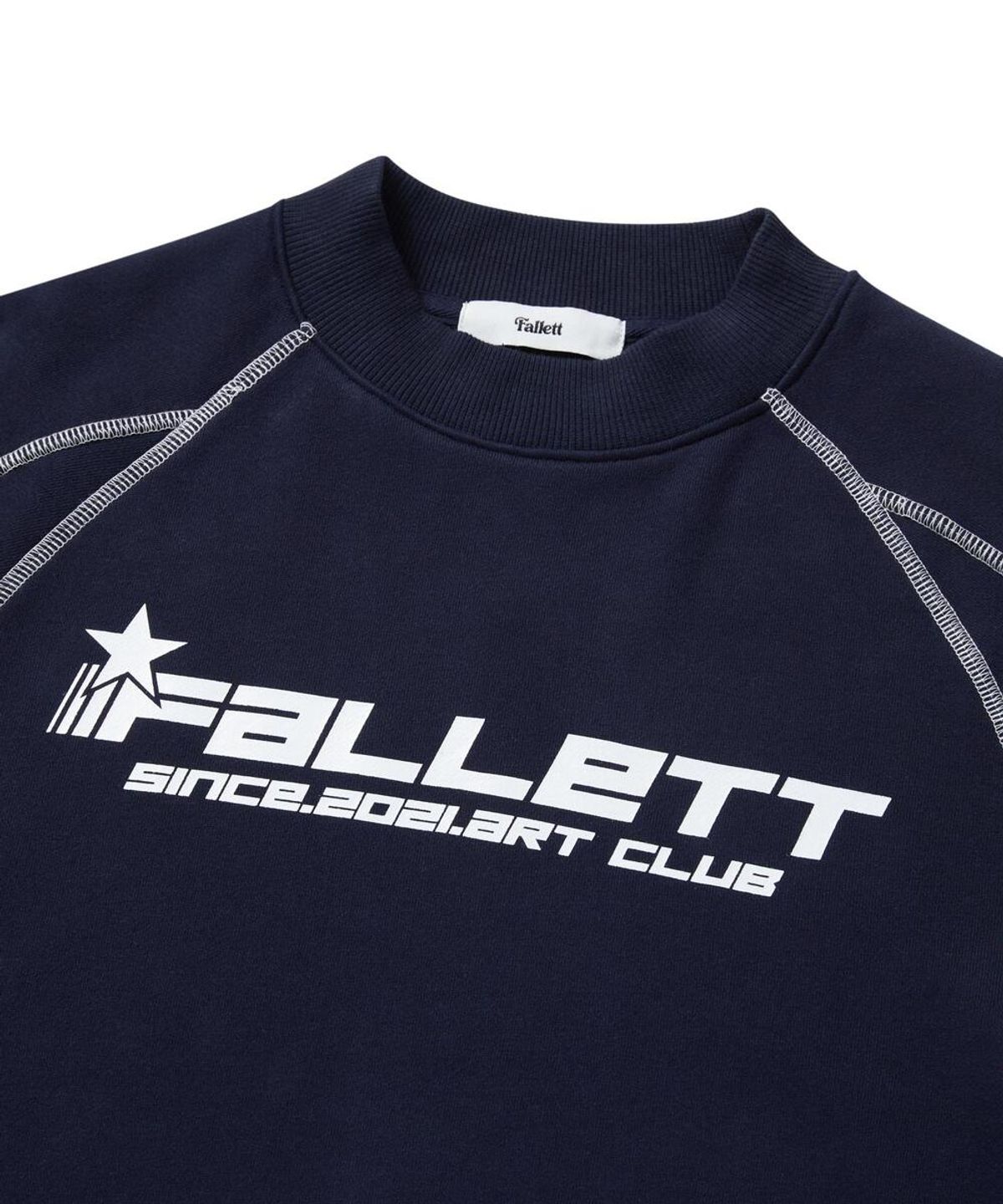 팔렛(FALLETT) 아트 클럽 맨투맨 네이비