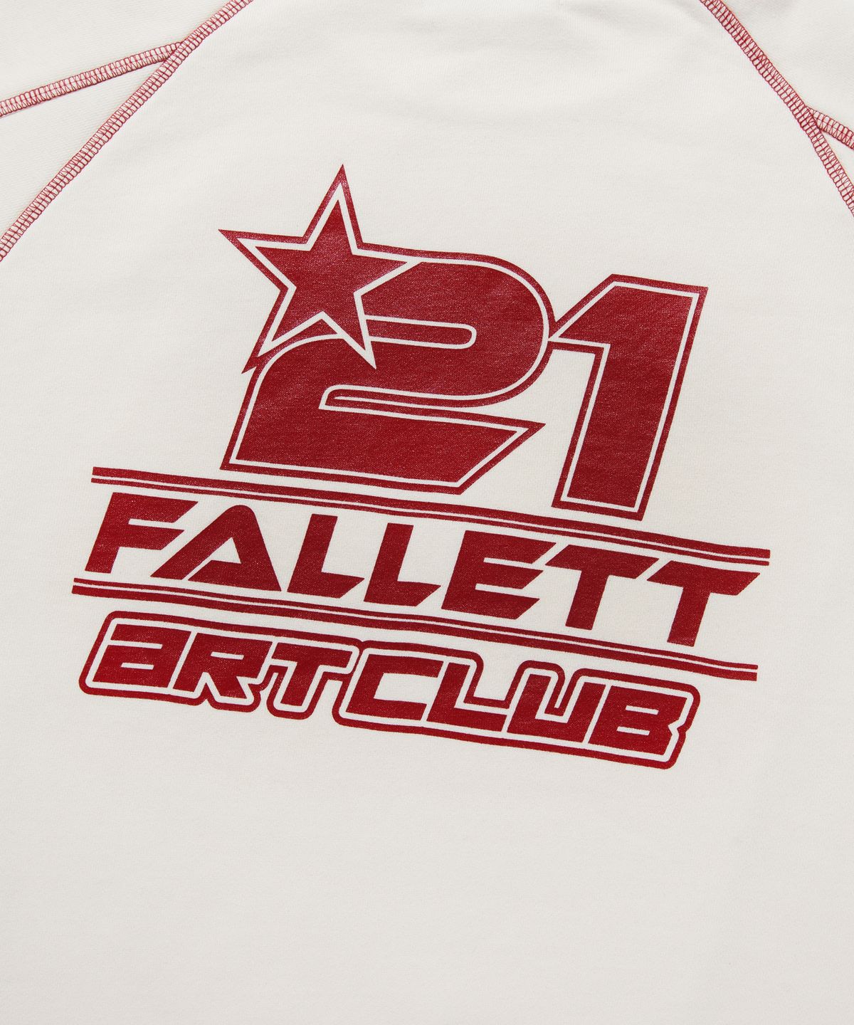 팔렛(FALLETT) 아트 클럽 맨투맨 아이보리