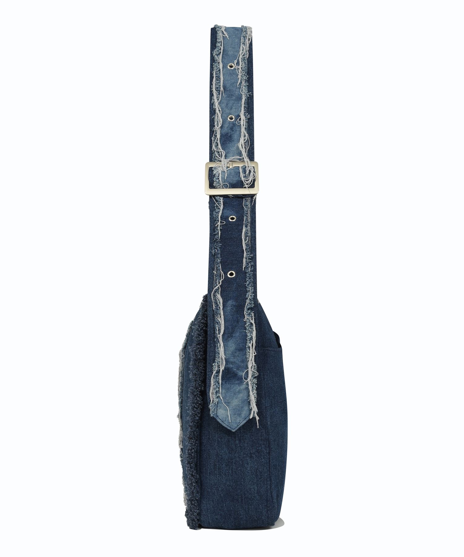 MUSINSA公式 | FALLETT Grunge Cross Big Bag Indigo