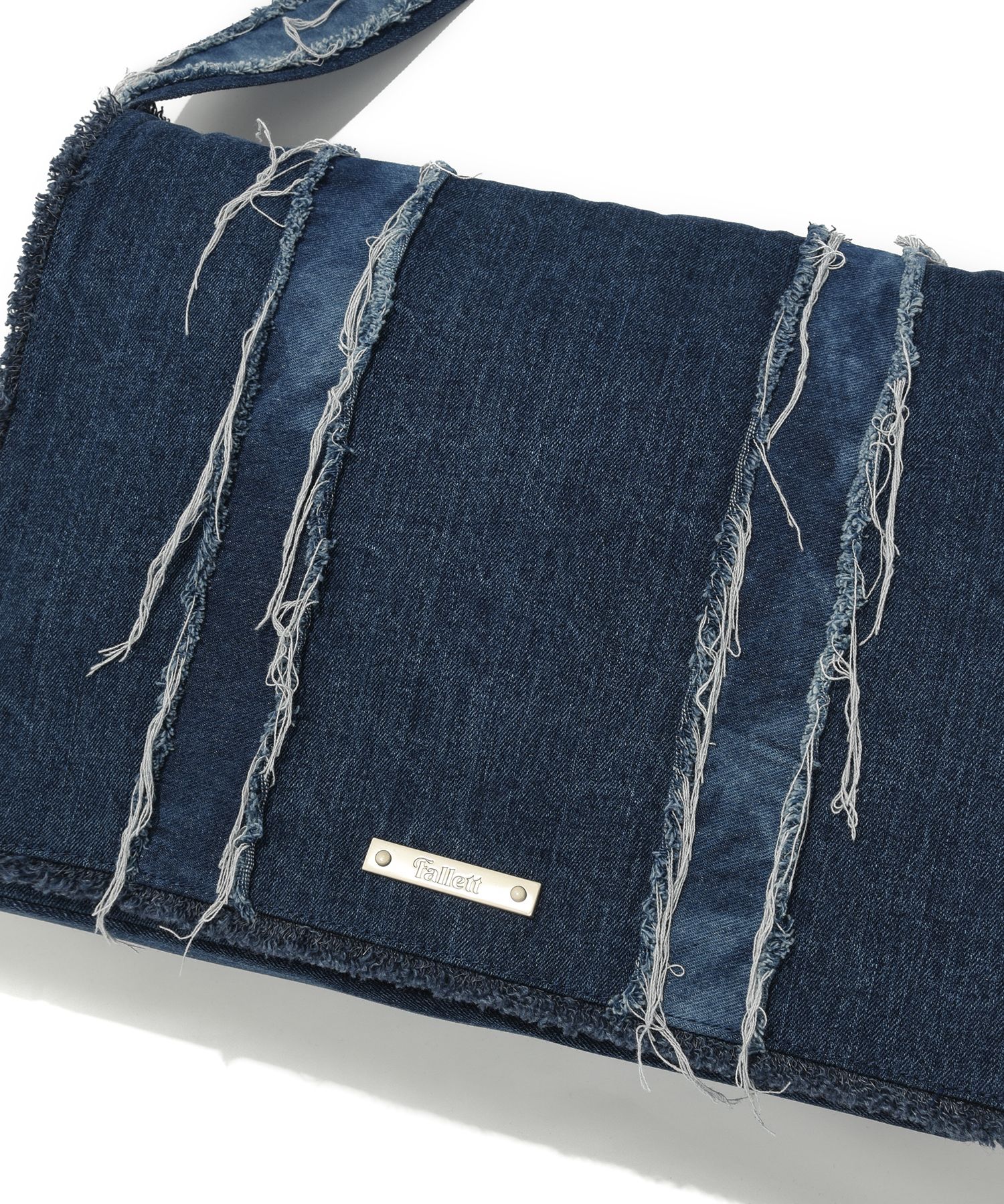 MUSINSA公式 | FALLETT Grunge Cross Big Bag Indigo