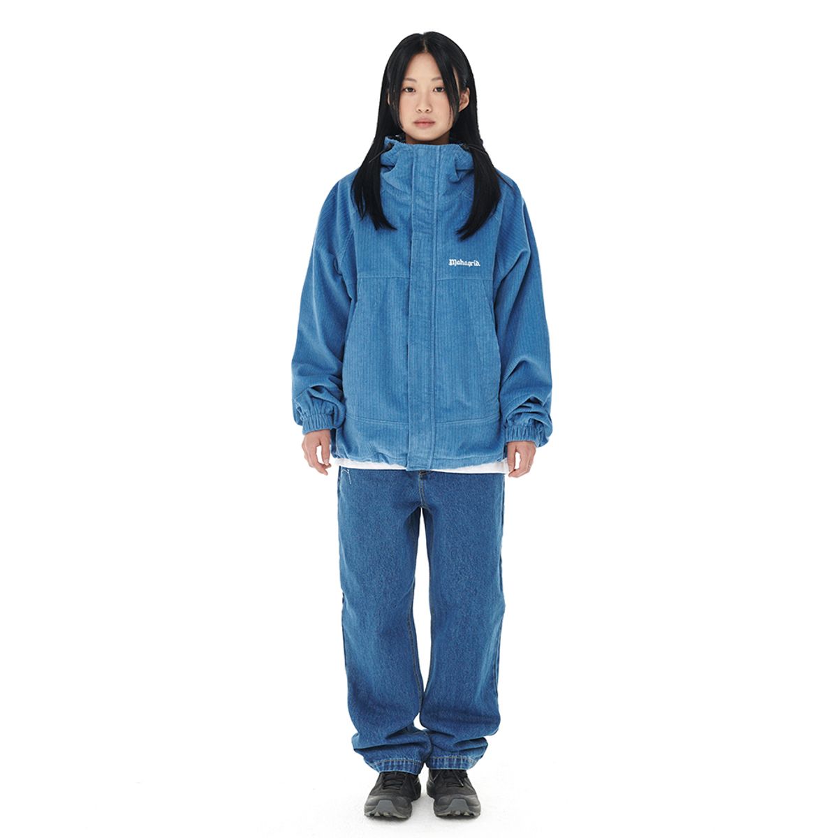 마하그리드(MAHAGRID) CORDUROY WINDBREAKER BLUE(MG2DFMB930A)