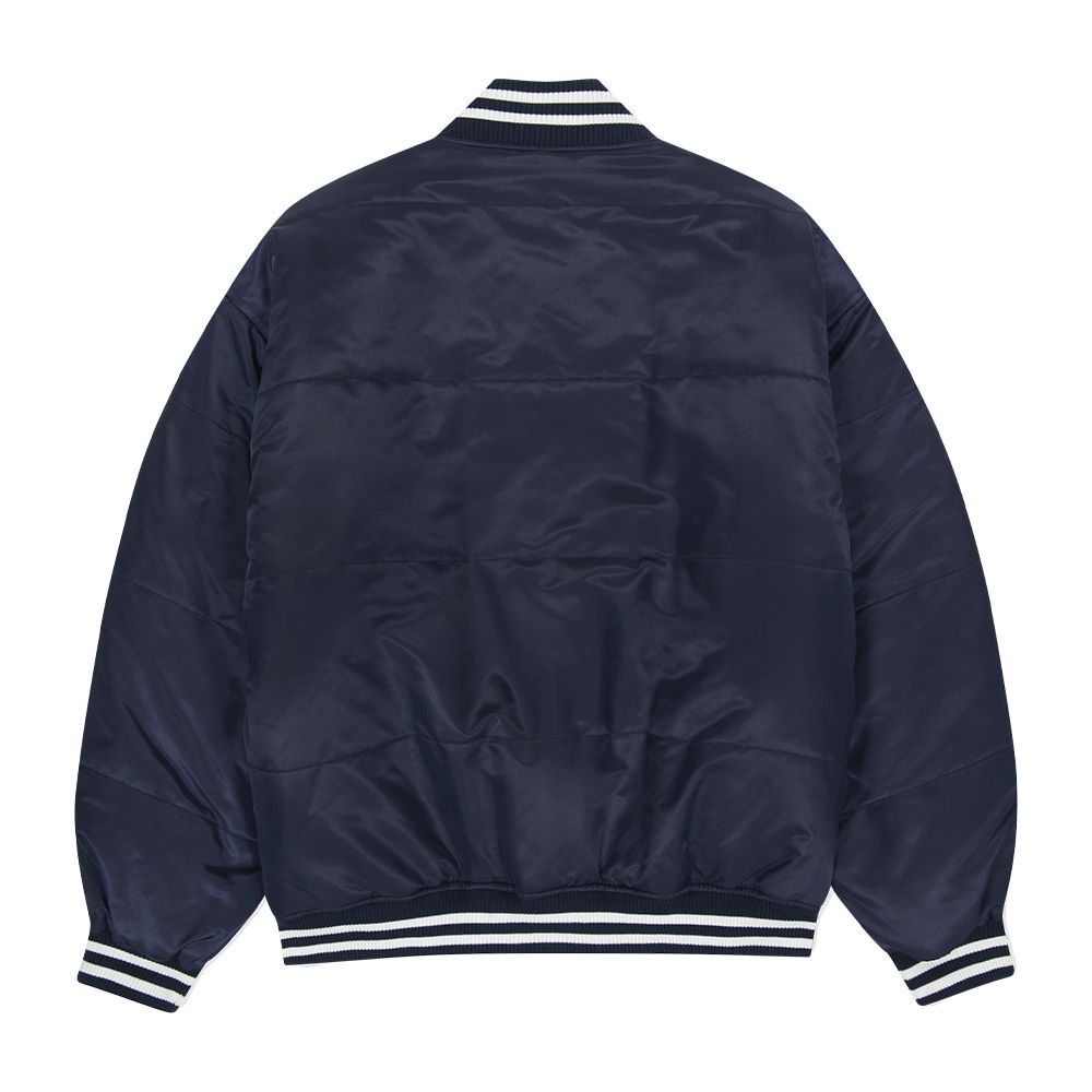 MUSINSA | MAHAGRID STADIUM JACKET NAVY(MG2DFMJ243A)