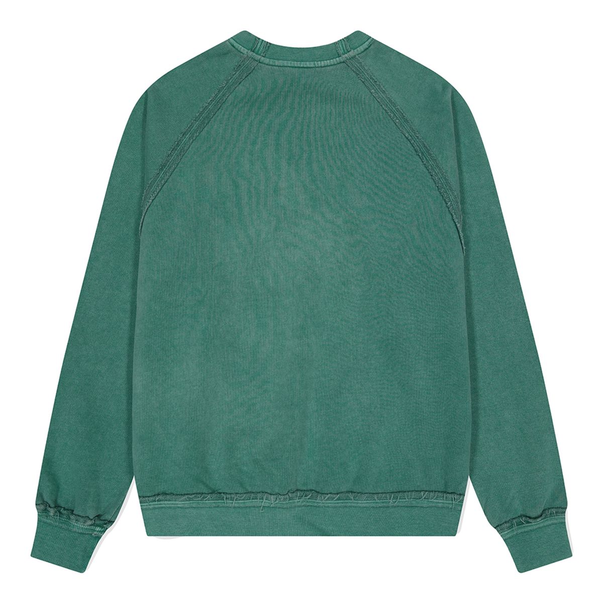 마하그리드(MAHAGRID) RAW CUT M LOGO PIGMENT SWEATSHIRT GREEN(MG2DFMM458A)