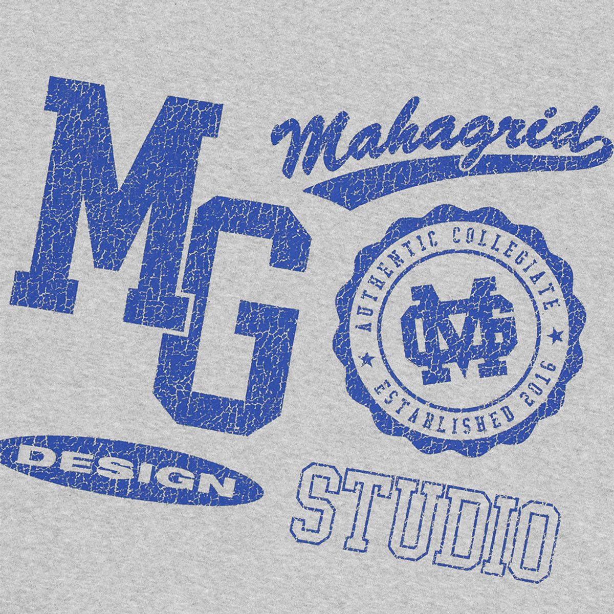 마하그리드(MAHAGRID) VARSITY LOGOS SWEATSHIRT GREY(MG2DFMM454A)