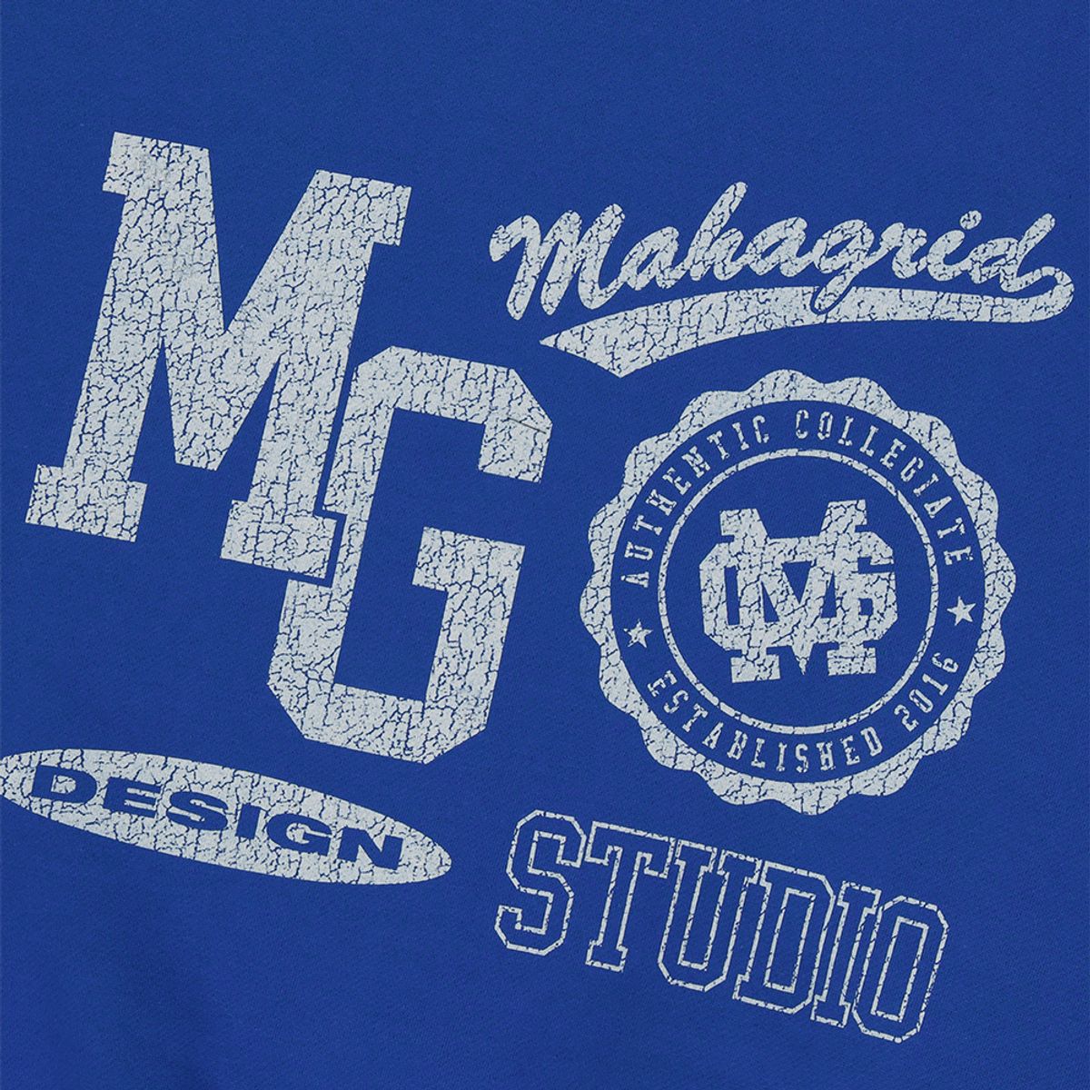 마하그리드(MAHAGRID) VARSITY LOGOS SWEATSHIRT BLUE(MG2DFMM454A)