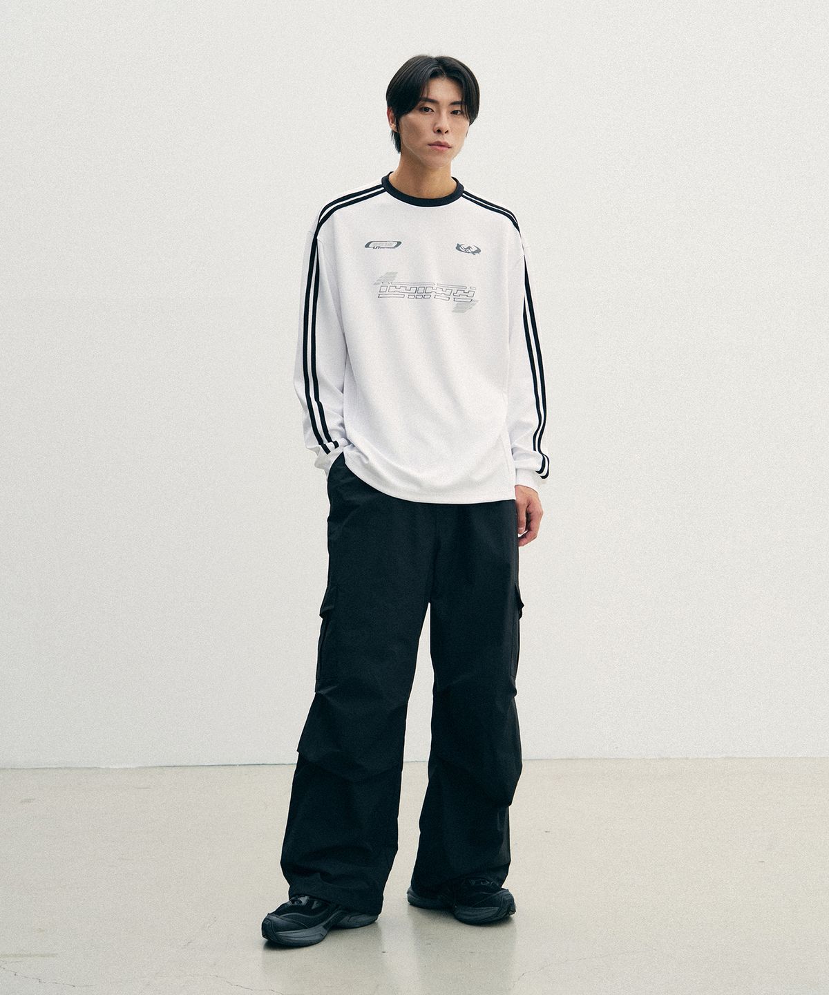 레더리(LEATHERY) 풋볼 저지 롱슬리브 [WHITE]
