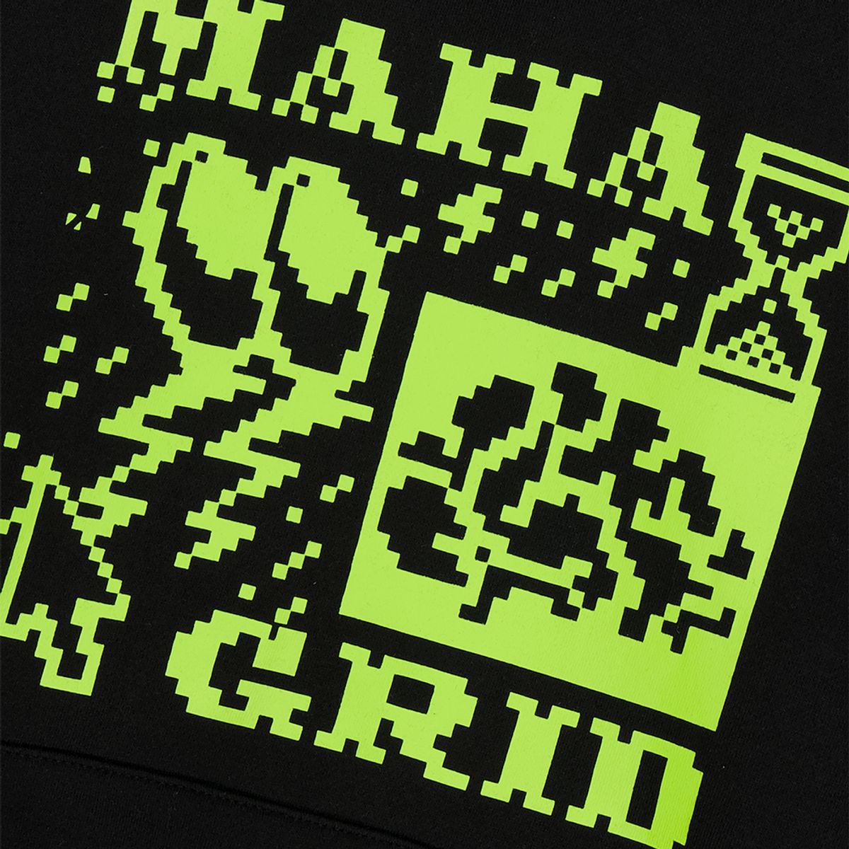 마하그리드(MAHAGRID) CLICK PIXEL HOODIE BLACK(MG2DFMM409A)