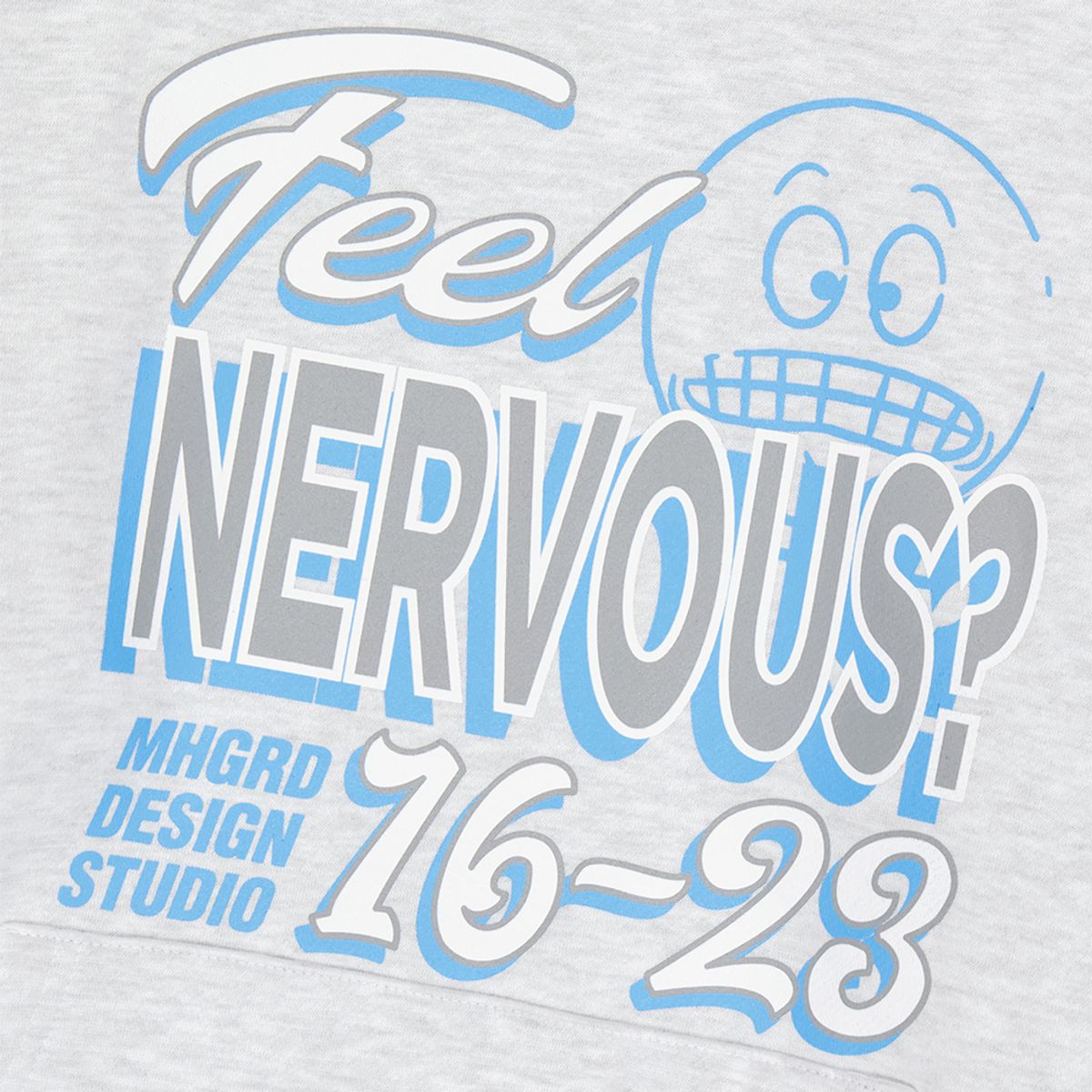 마하그리드(MAHAGRID) NERVOUS HOODIE LIGHT GREY(MG2DFMM408A)