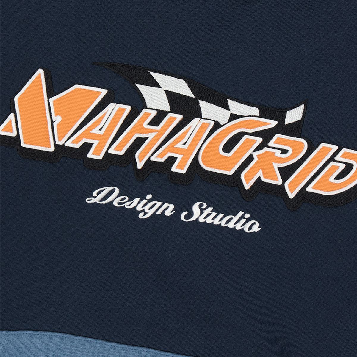 마하그리드(MAHAGRID) FLAG HOODIE NAVY(MG2DFMM424A)