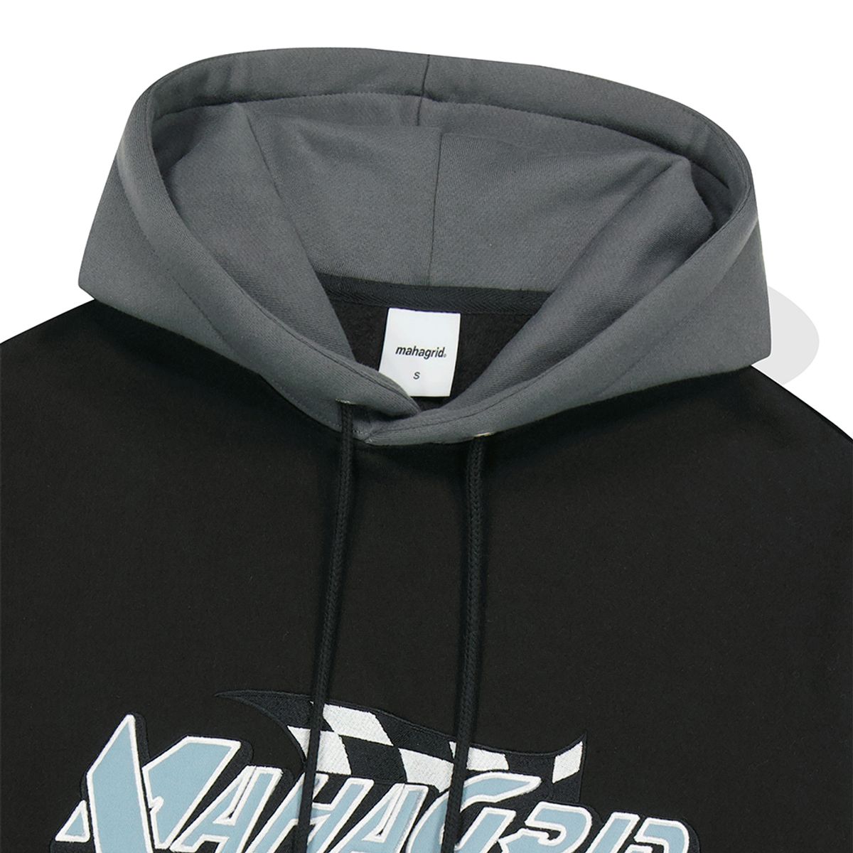 마하그리드(MAHAGRID) FLAG HOODIE BLACK(MG2DFMM424A)