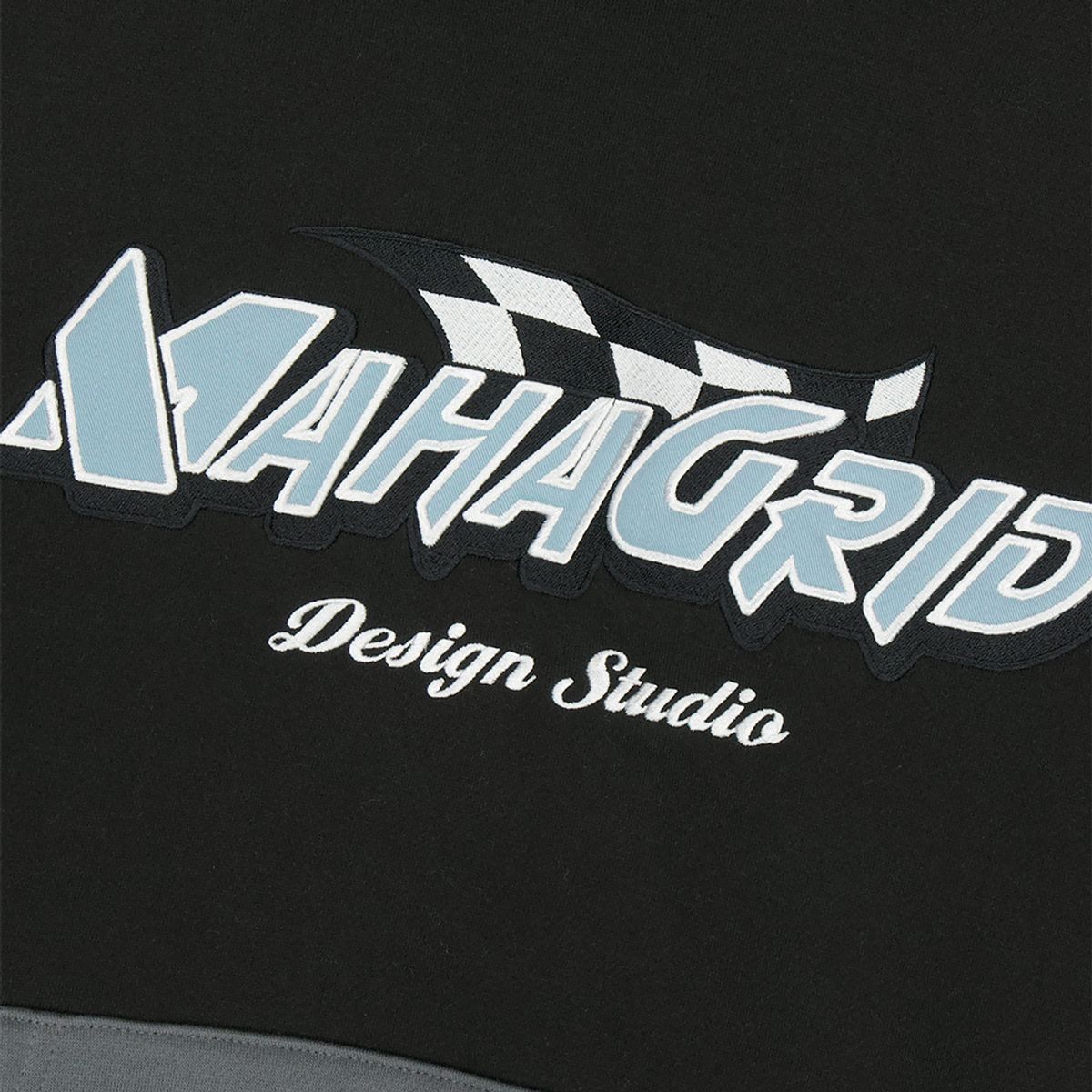 마하그리드(MAHAGRID) FLAG HOODIE BLACK(MG2DFMM424A)