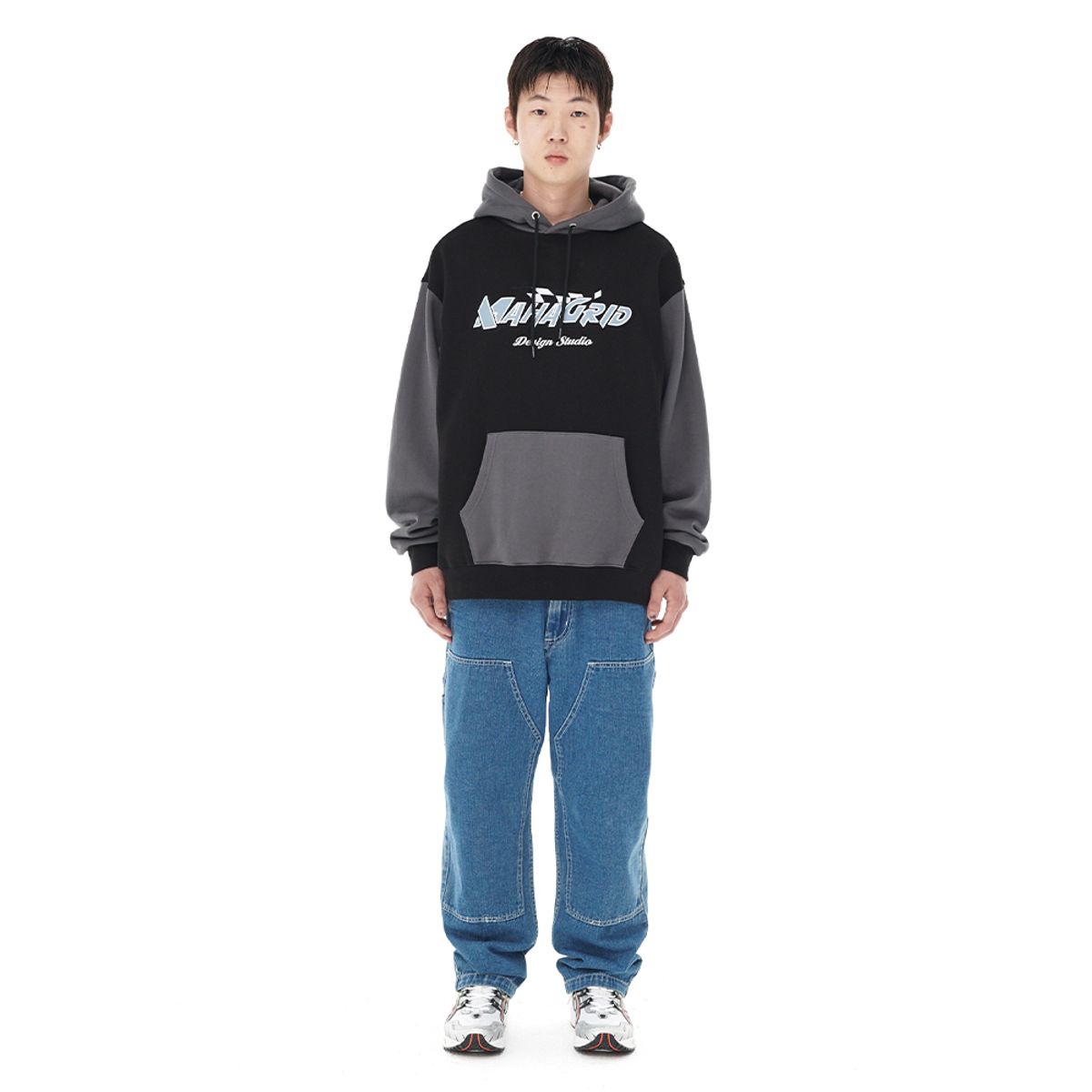 마하그리드(MAHAGRID) FLAG HOODIE BLACK(MG2DFMM424A)